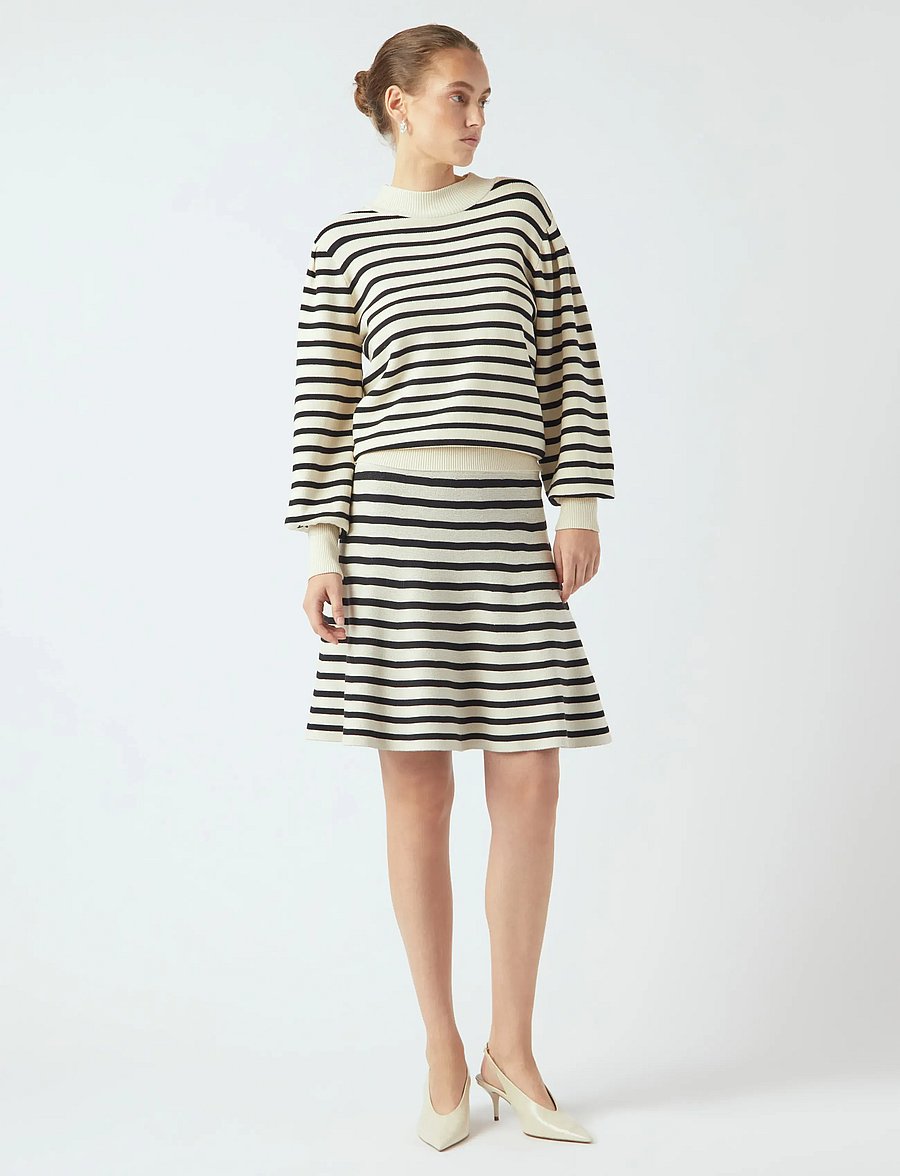 YAS - YASFONNY HW KNIT SKIRT S. NOOS - strikkede nederdele - birch - 4
