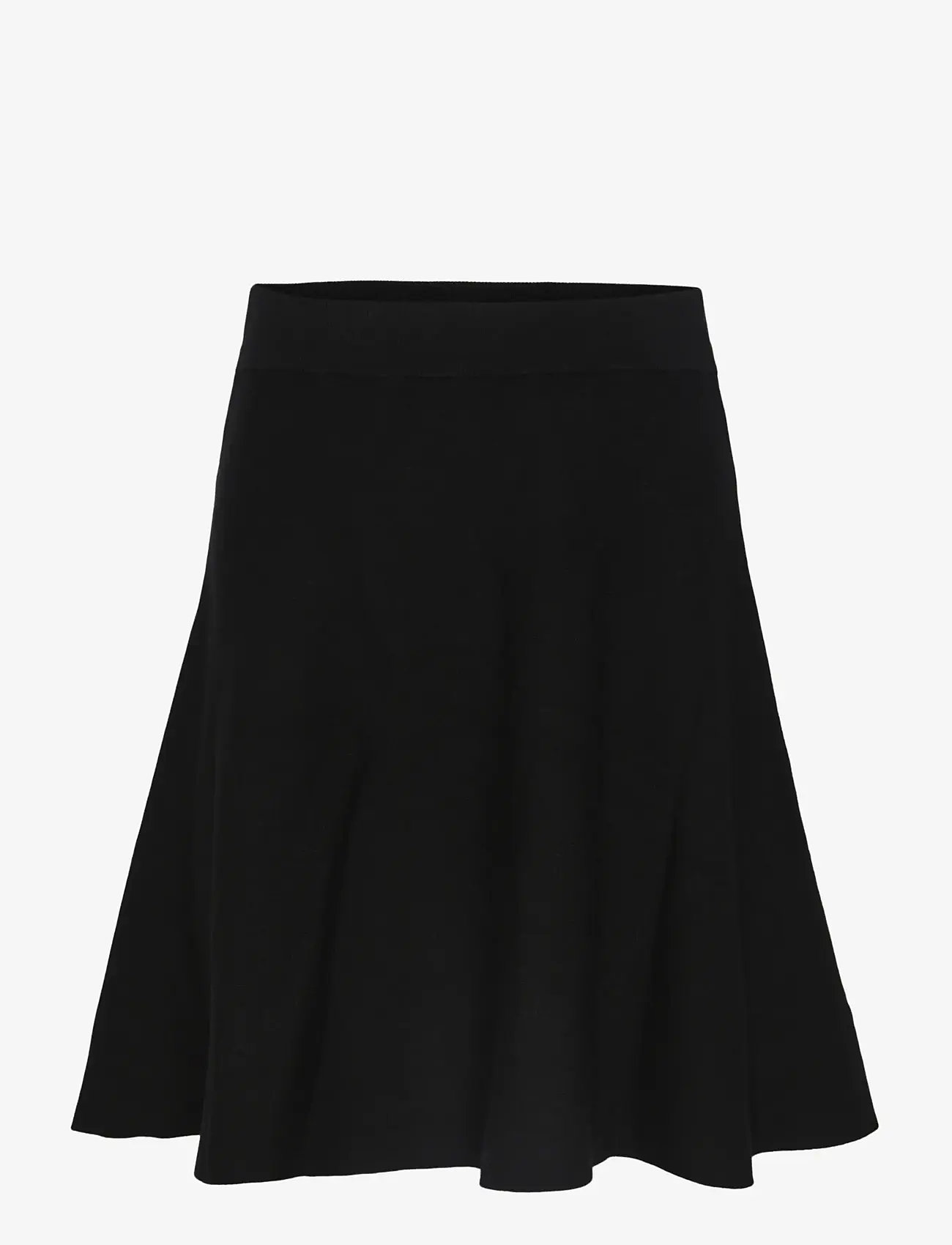 YAS - YASFONNY HW KNIT SKIRT S. NOOS - strikkede nederdele - black - 1