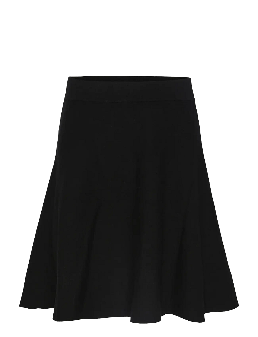 YAS - YASFONNY HW KNIT SKIRT S. NOOS - strikkede nederdele - black - 1