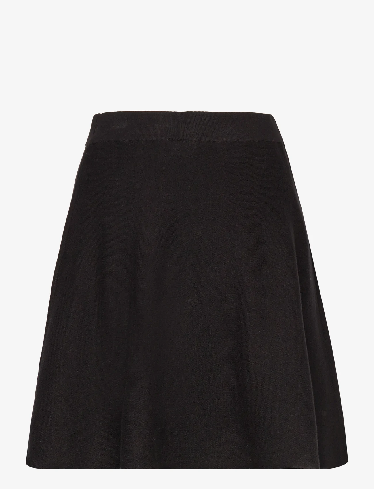 YAS - YASFONNY HW KNIT SKIRT S. NOOS - knitted skirts - black - 1