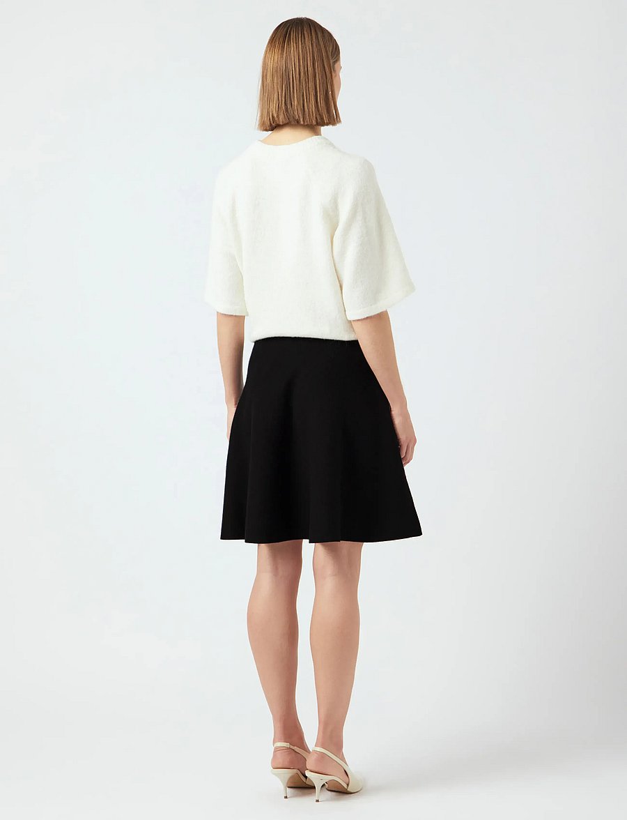 YAS - YASFONNY HW KNIT SKIRT S. NOOS - strikkede nederdele - black - 3