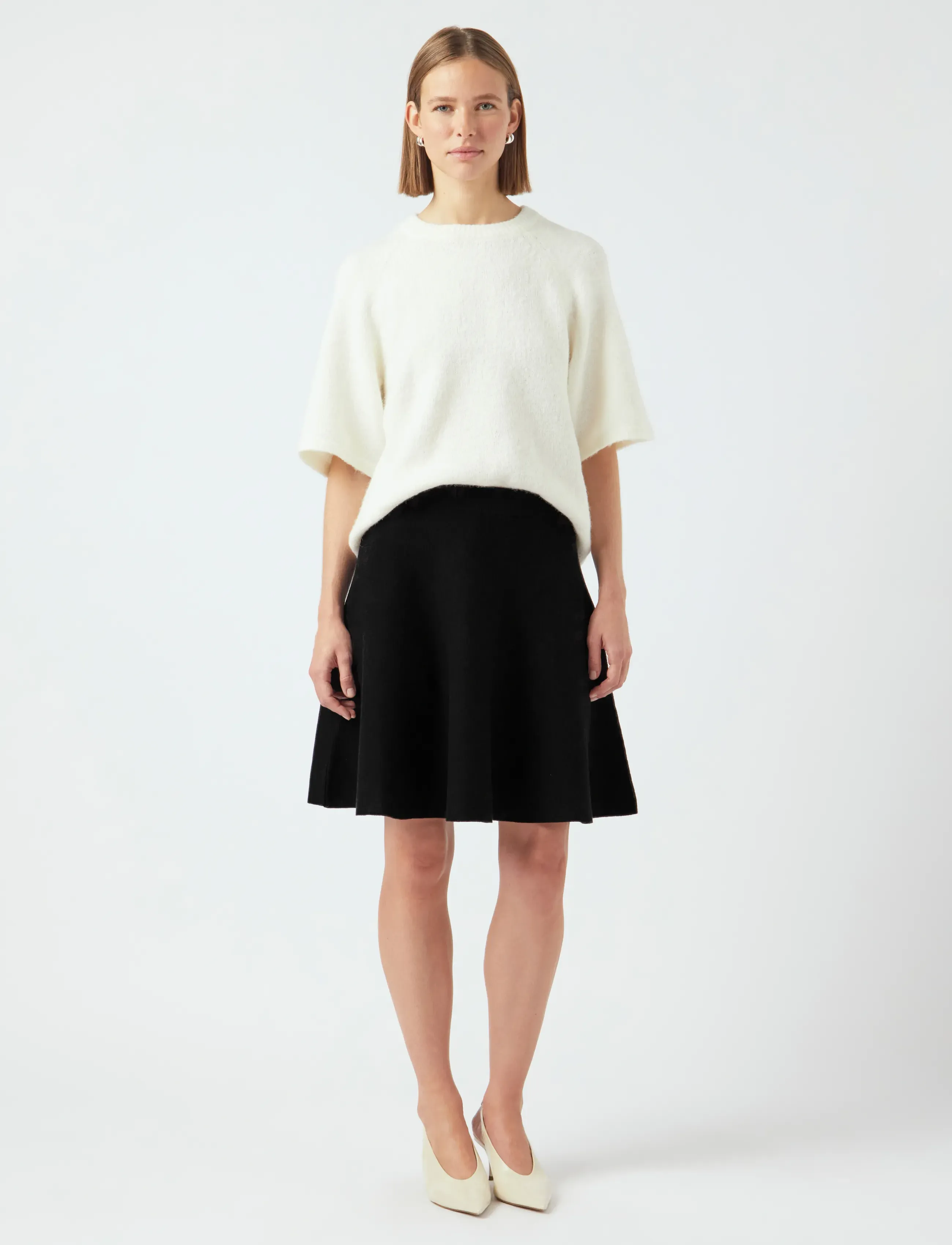 YAS - YASFONNY HW KNIT SKIRT S. NOOS - strikkede nederdele - black - 5