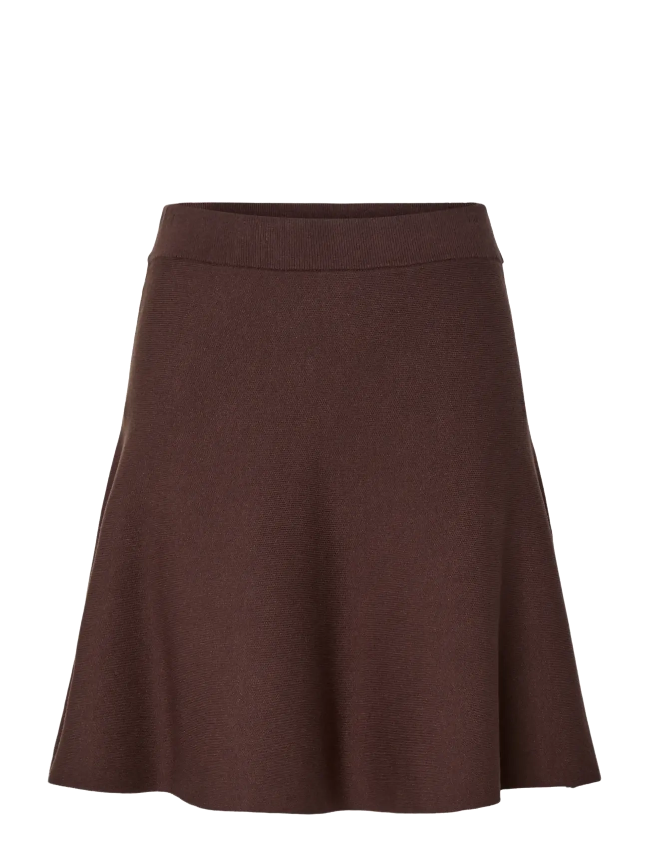 YAS YASFONNY HW KNIT SKIRT S. NOOS - Kläder - CHOCOLATE BROWN / brown