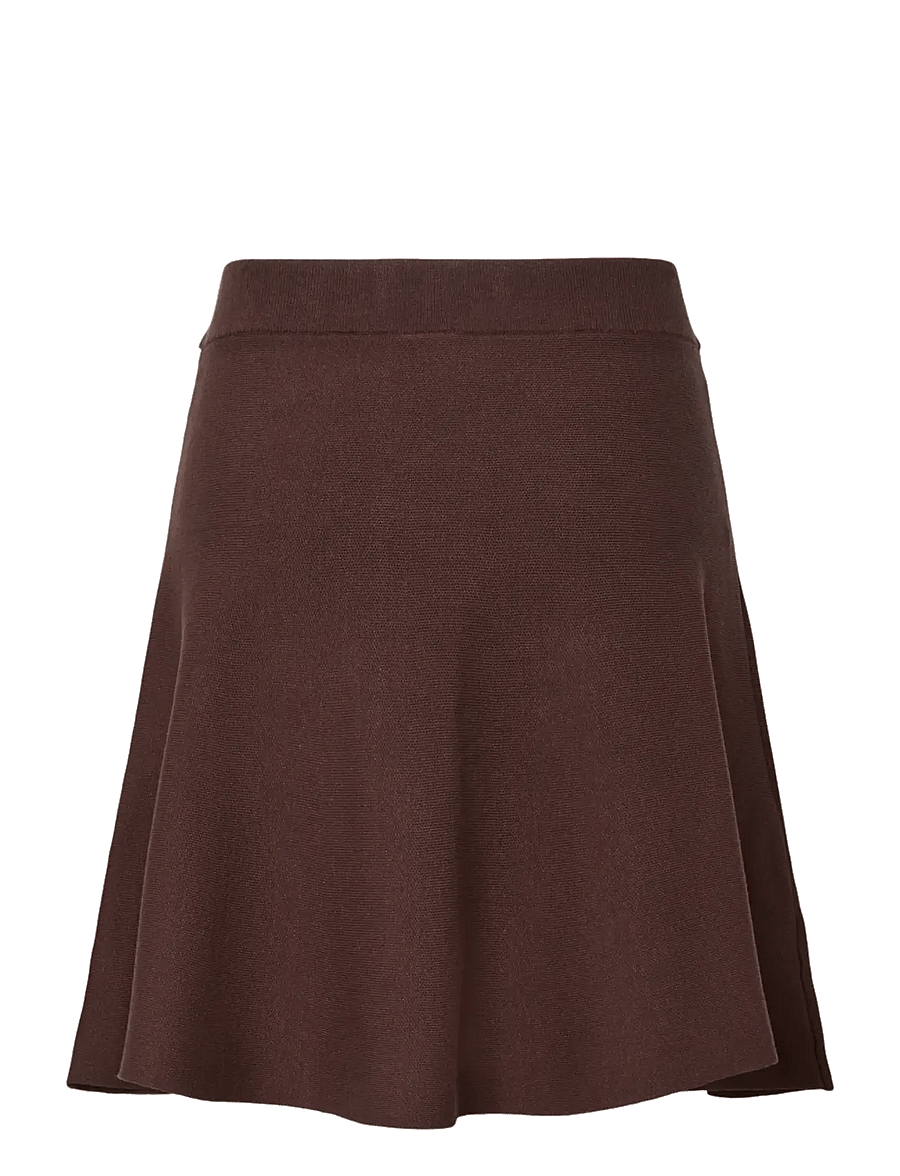 YAS - YASFONNY HW KNIT SKIRT S. NOOS - strikkede nederdele - chocolate brown - 2