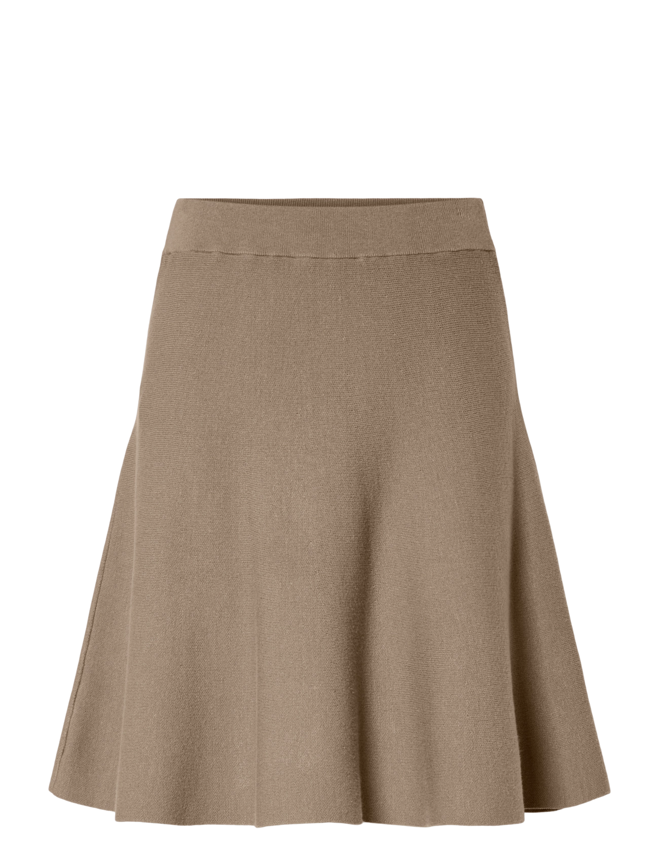 YAS YASFONNY HW KNIT SKIRT S. NOOS - Everyday Style - FUNGI / beige