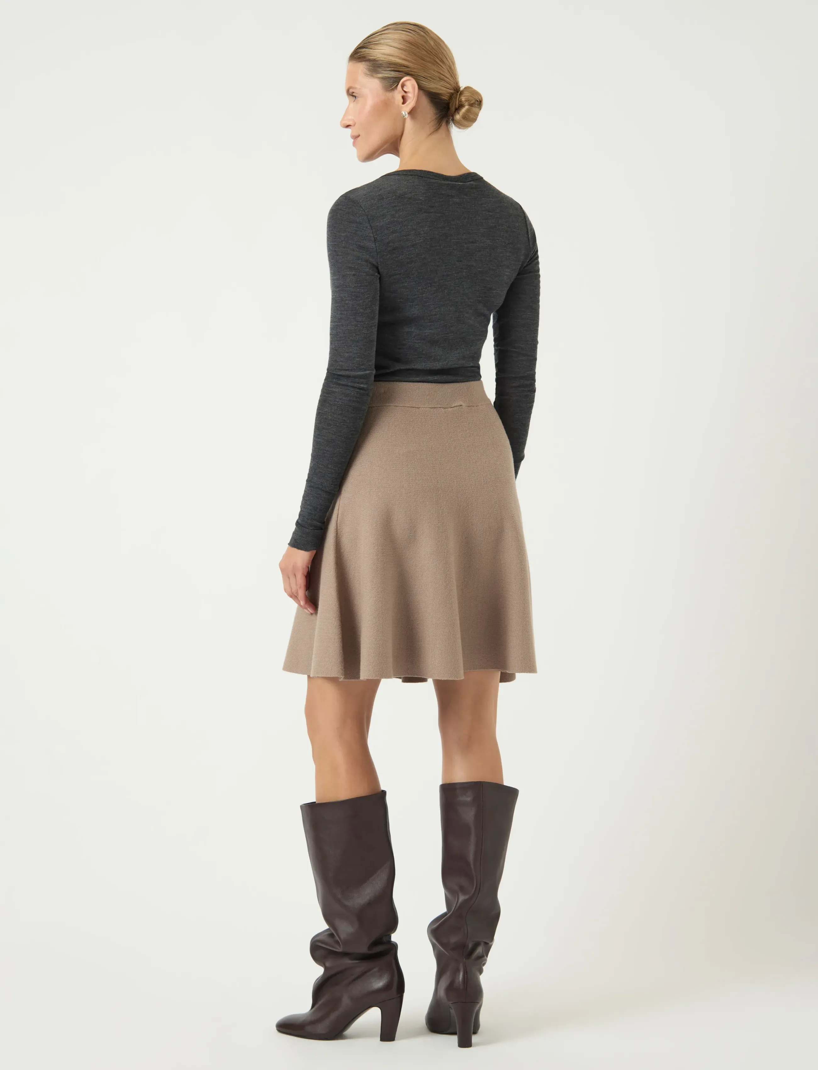 YAS Yasfonny Hw Knit Skirt S. Noos (YAS26031906) - Knitted skirt