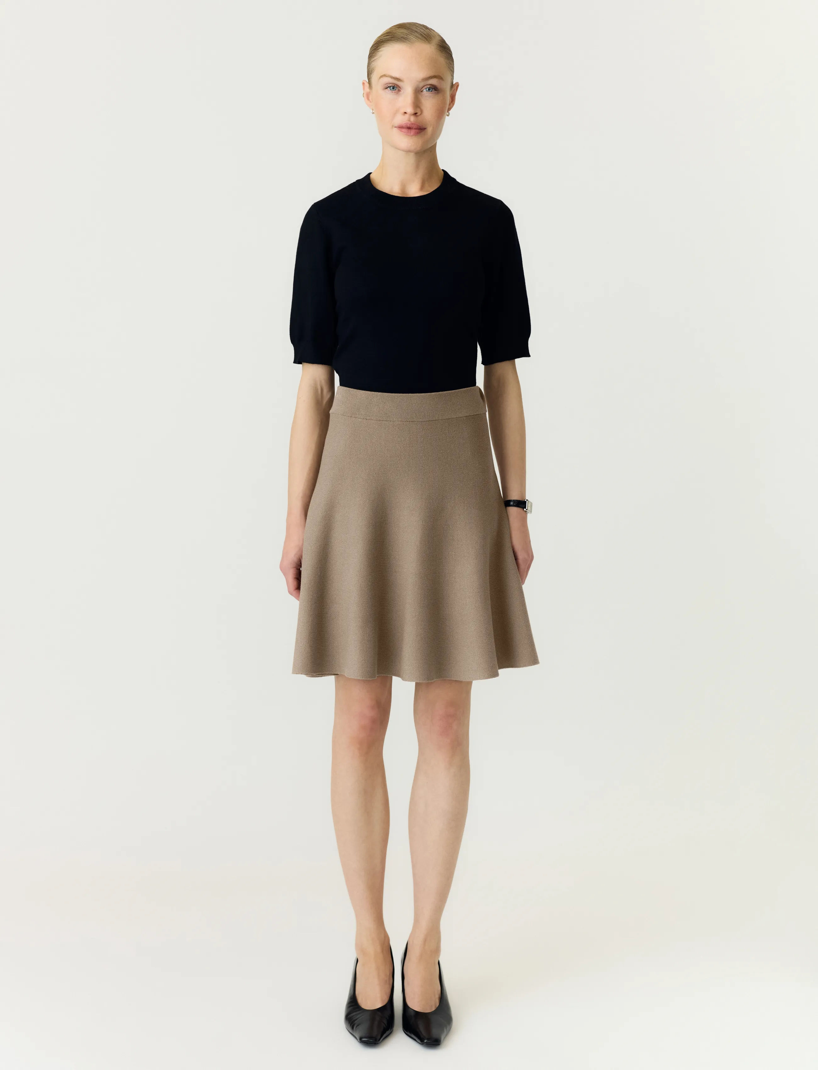 YAS - YASFONNY HW KNIT SKIRT S. NOOS - stickade kjolar - fungi - 4