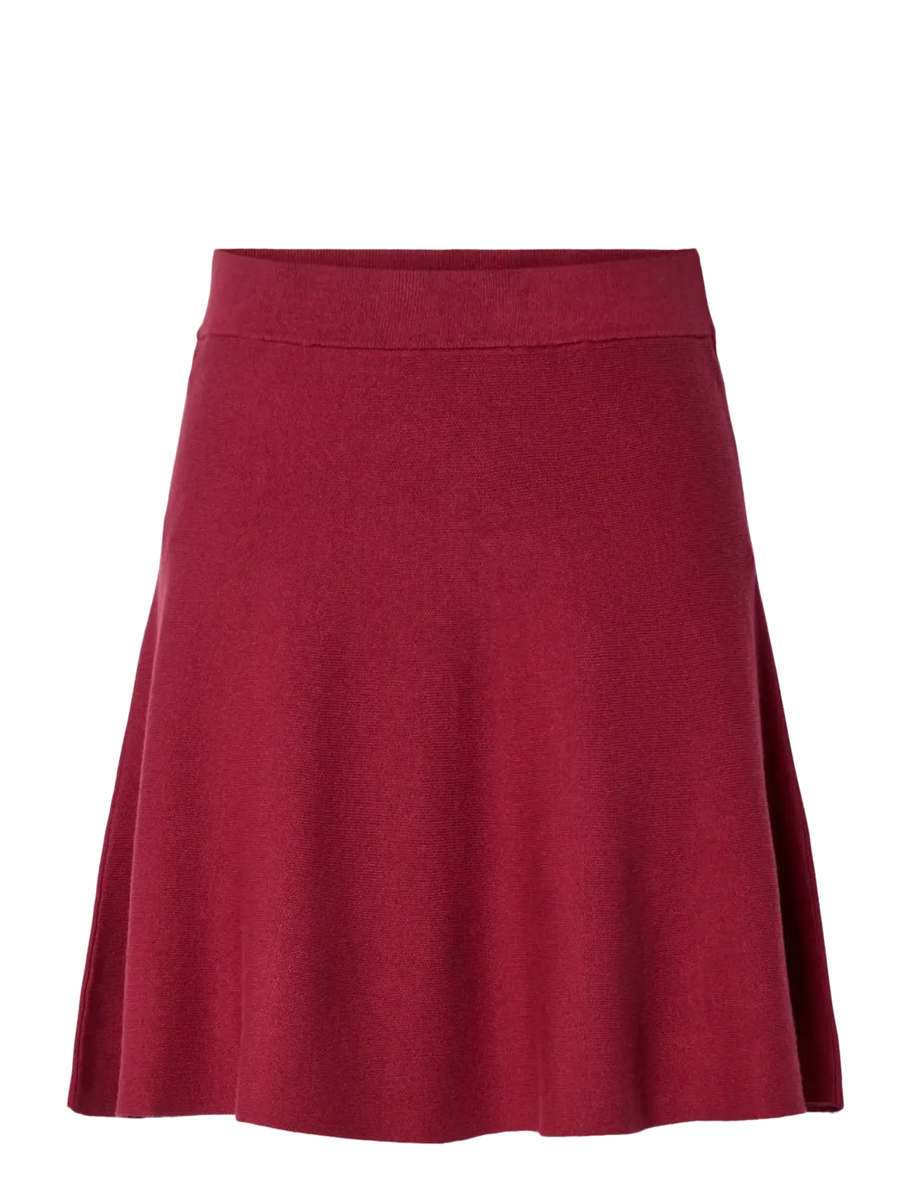 YAS YASFONNY HW KNIT SKIRT S. NOOS - Strickröcke - TIBETAN RED / burgundy