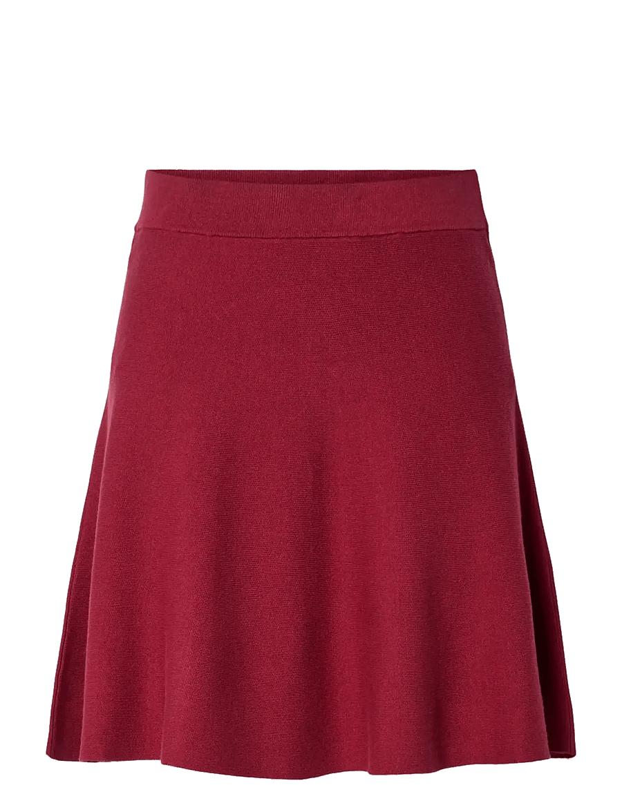 YAS - YASFONNY HW KNIT SKIRT S. NOOS - strikkede nederdele - tibetan red - 1