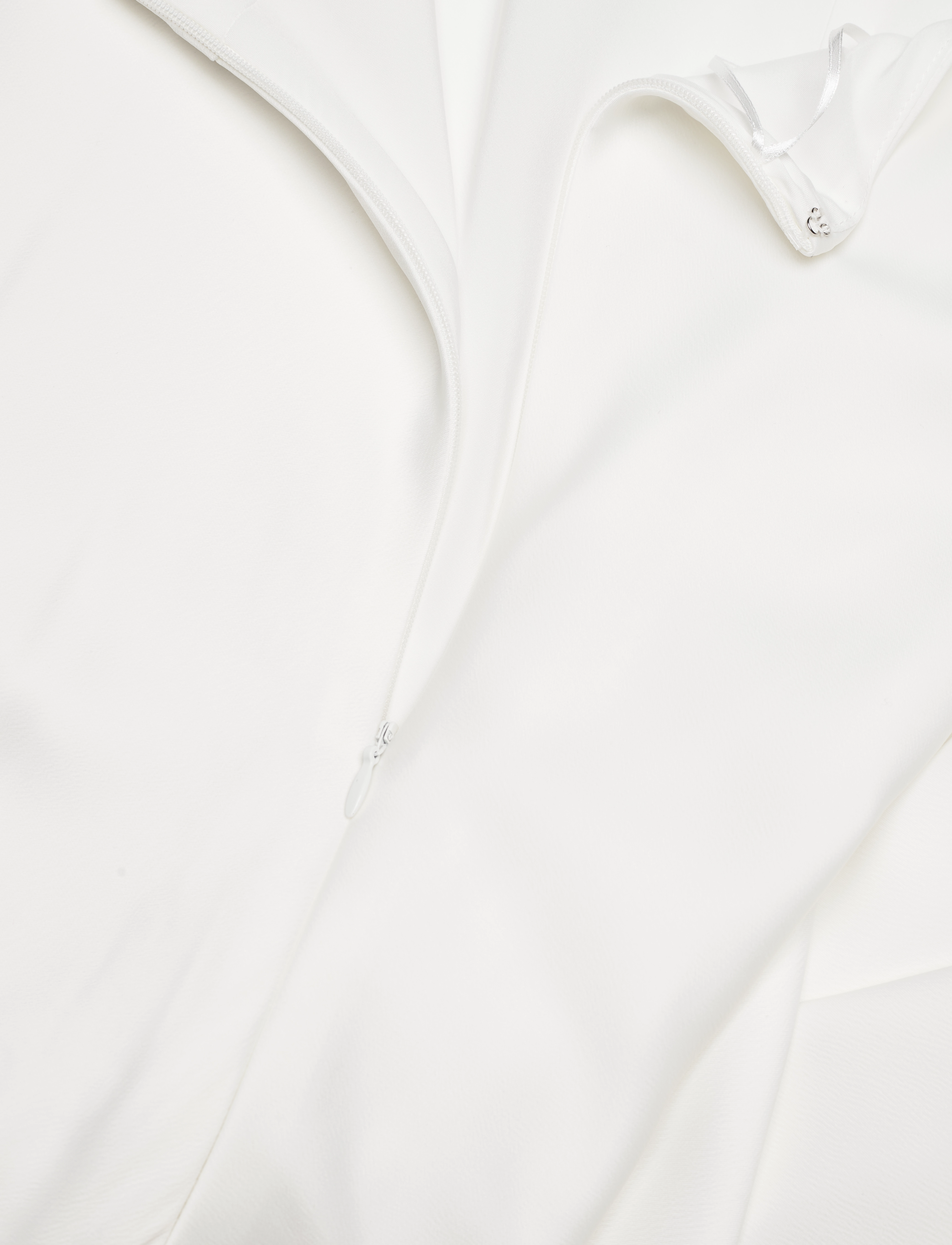YAS - YASDOTTEA STRAP VNECK MAXI TRAIN DRESS S - star white - 2