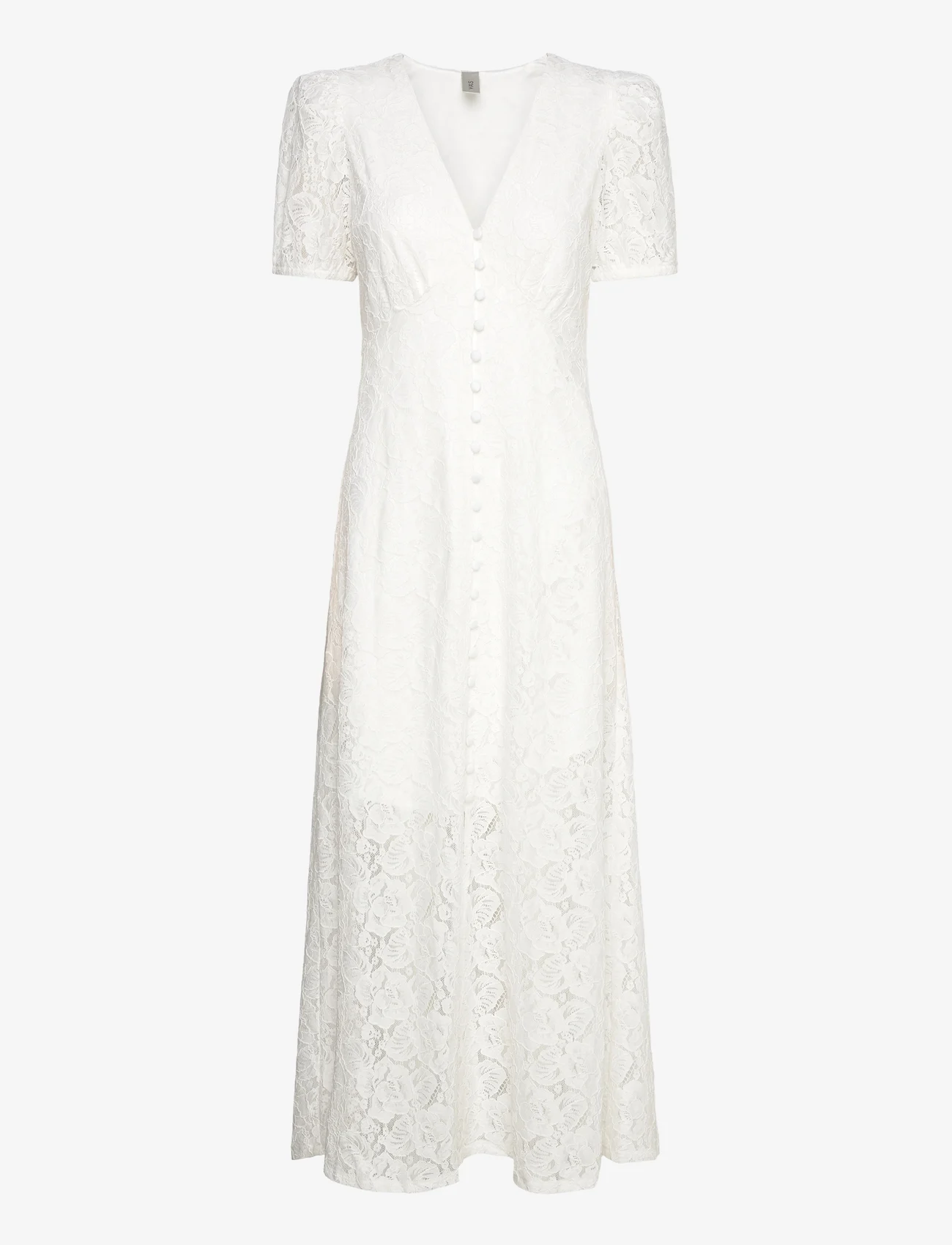 YAS - YASYARA 2/4 ANKLE DRESS - CELEB - midi kjoler - star white - 0