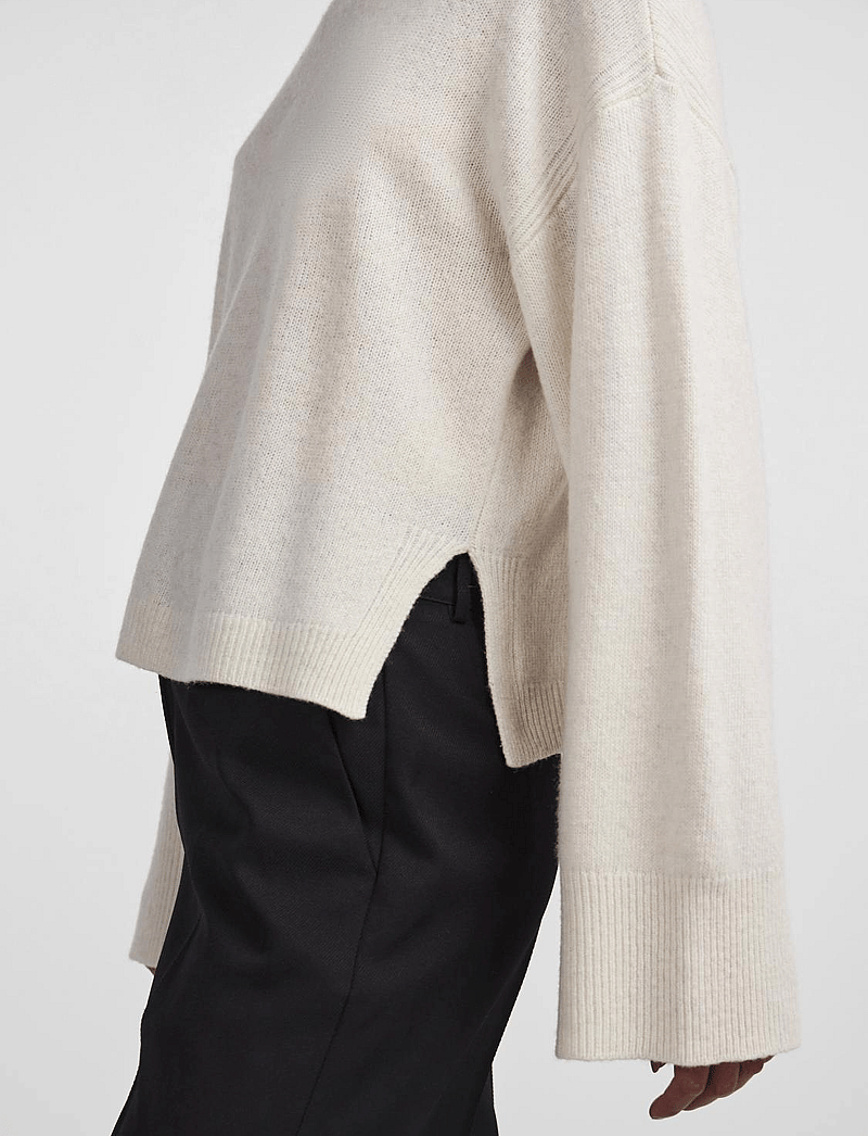 YAS - YASFRIDO LS WIDE KNIT PULLOVER NOOS - džemperi - birch - 5