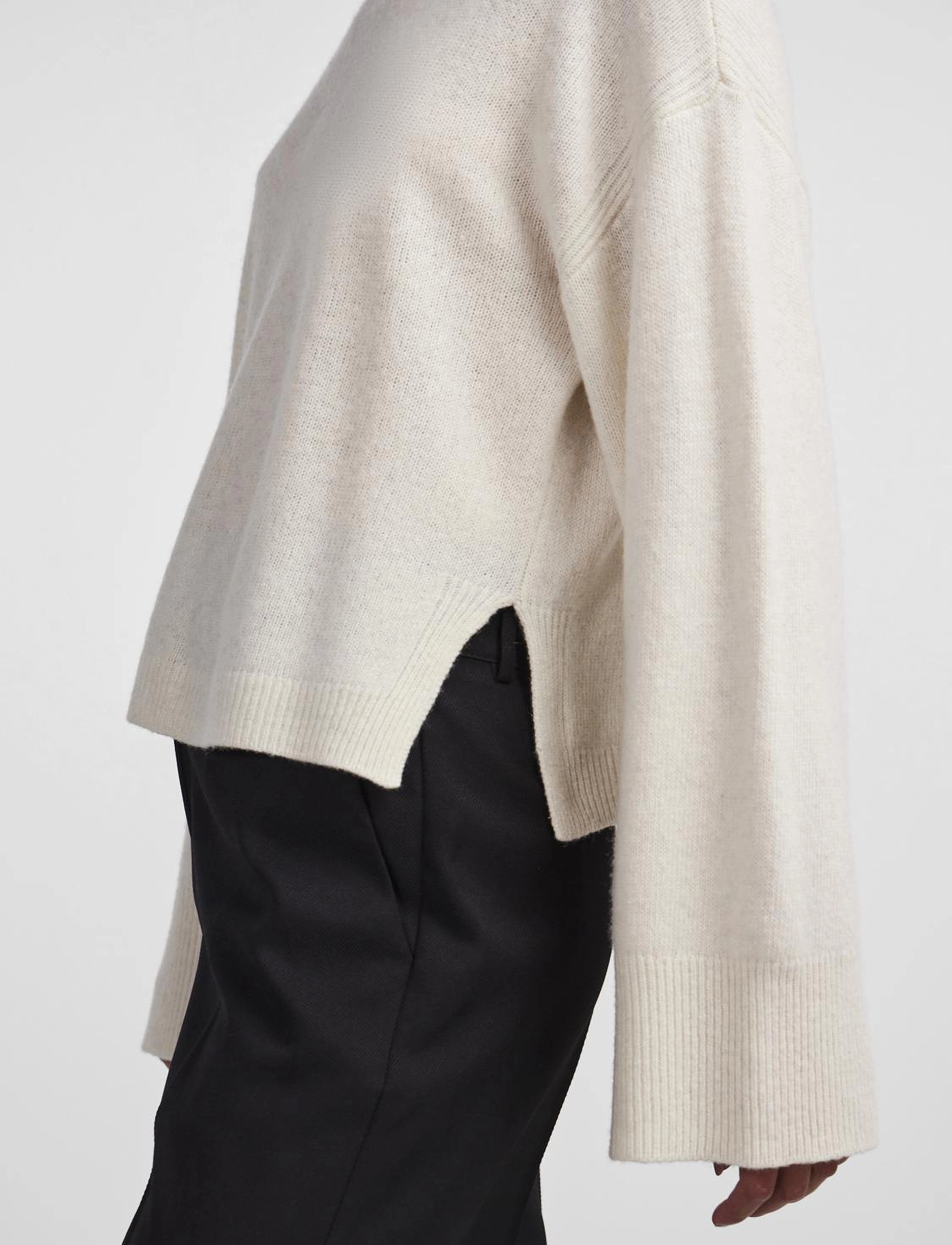 YAS - YASFRIDO LS WIDE KNIT PULLOVER NOOS - trøjer - birch - 5