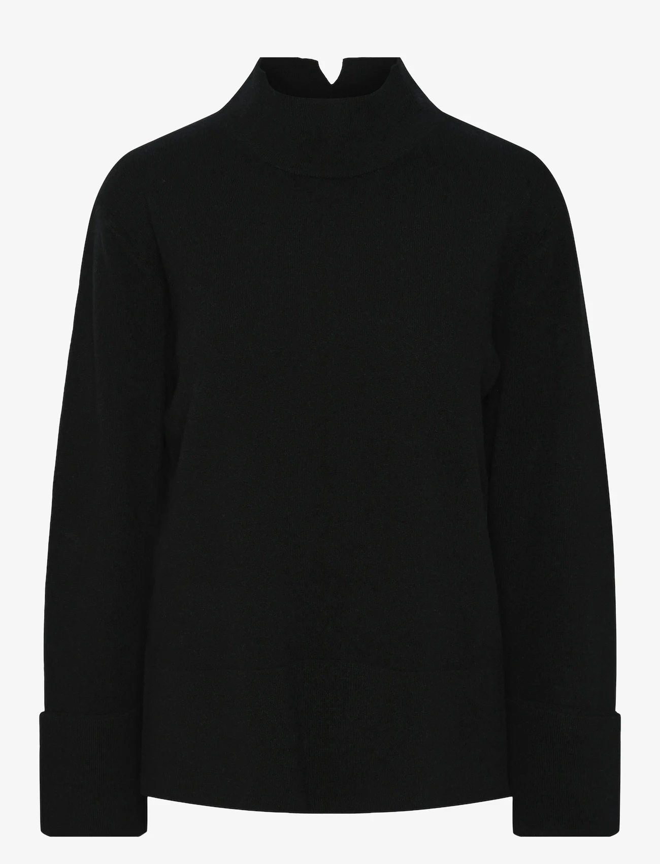 YAS - YASEMILIE HIGHNECK KNIT PULLOVER S. NOOS - džemperi ar augstu apkakli - black - 0