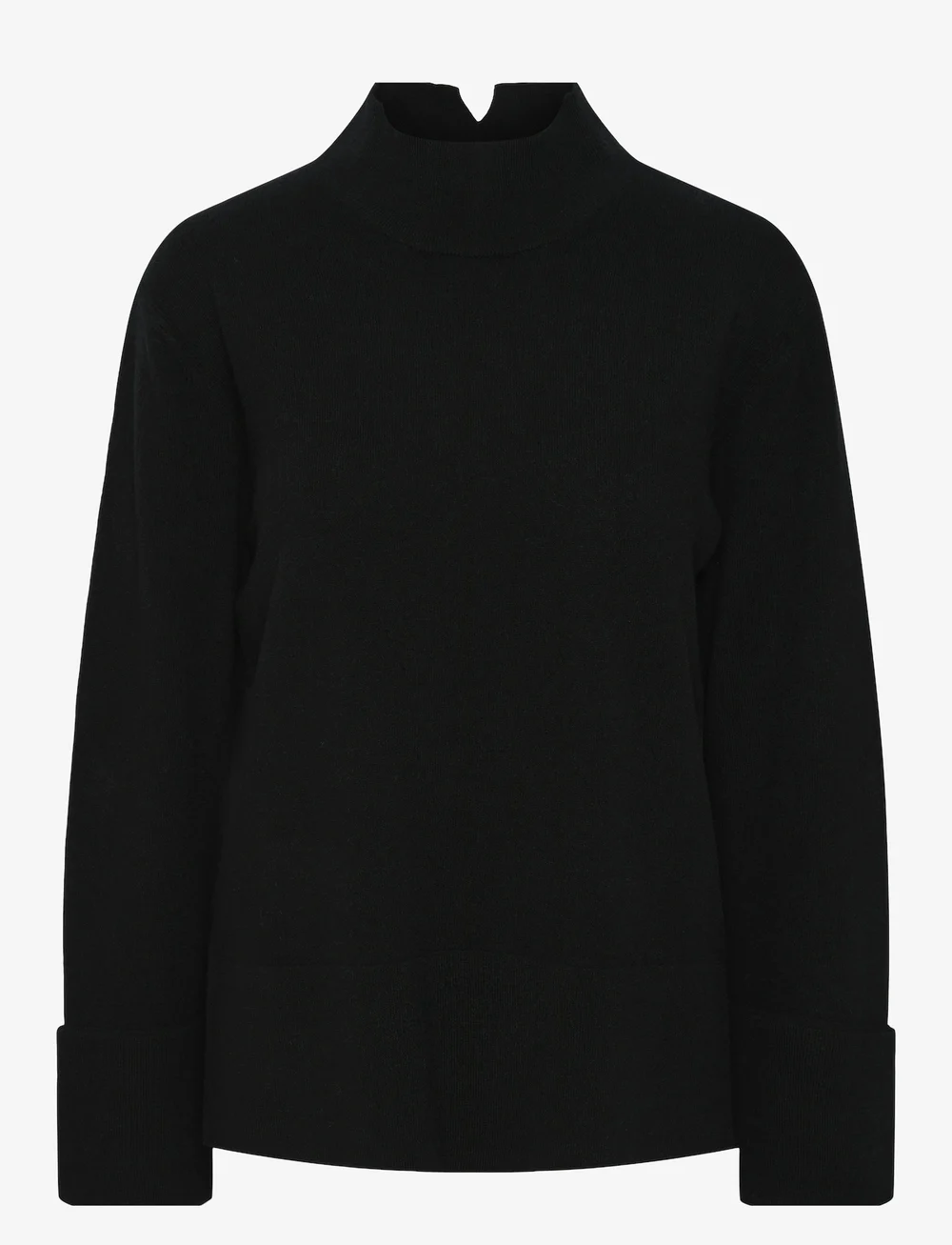 YAS - YASEMILIE HIGHNECK KNIT PULLOVER S. NOOS - striktrøjer - black - 1
