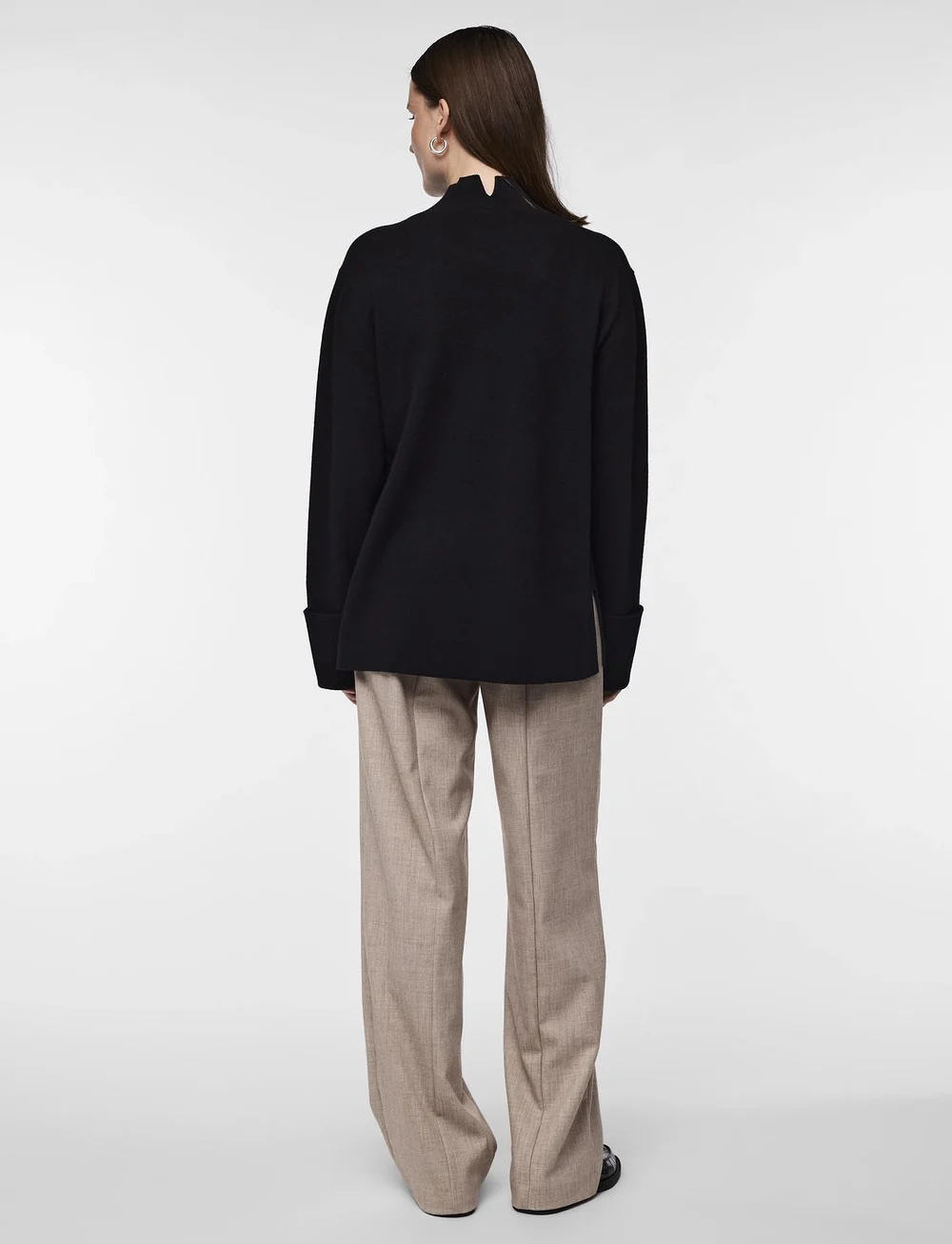 YAS - YASEMILIE HIGHNECK KNIT PULLOVER S. NOOS - striktrøjer - black - 3