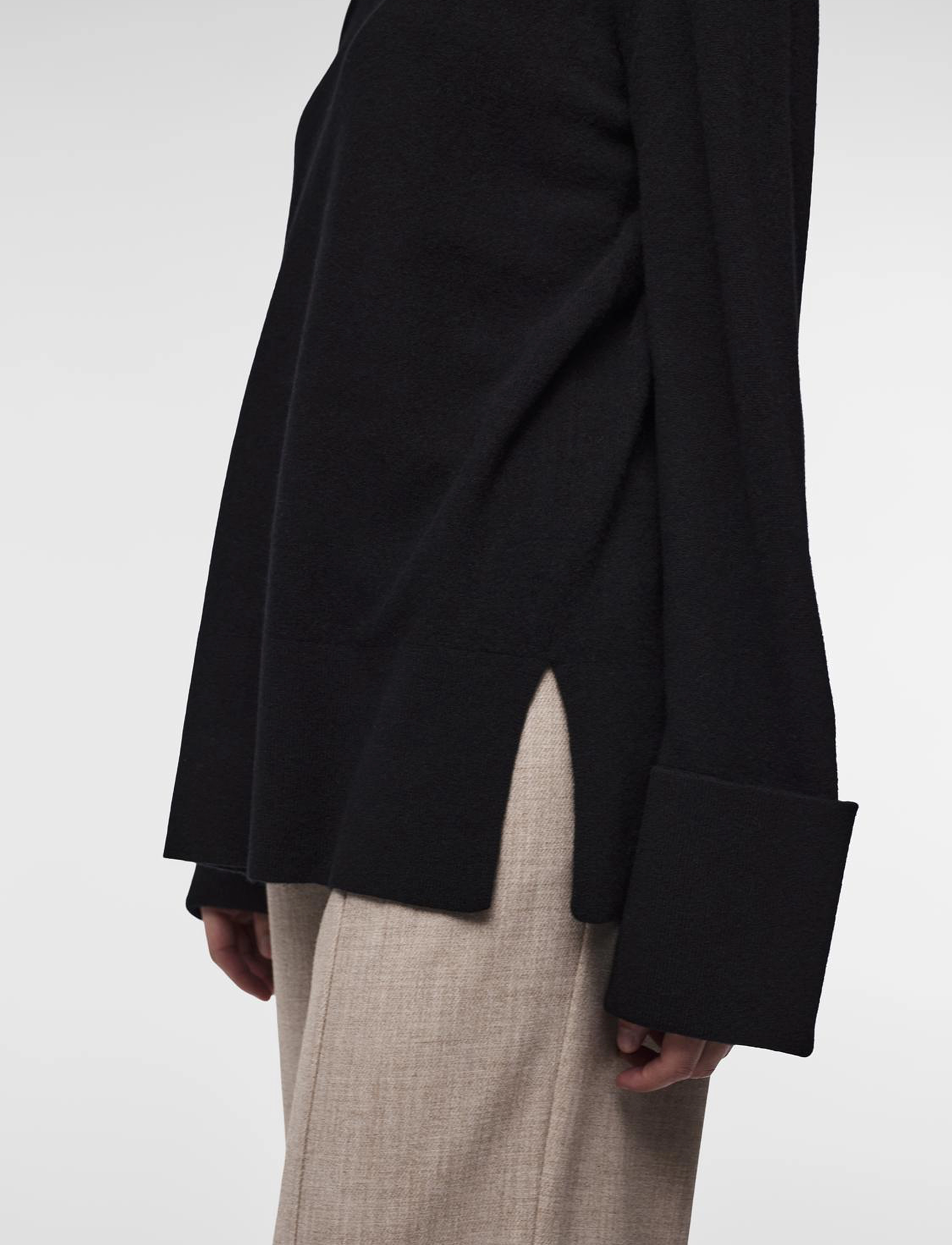 YAS - YASEMILIE HIGHNECK KNIT PULLOVER S. NOOS - neulepuserot - black - 5