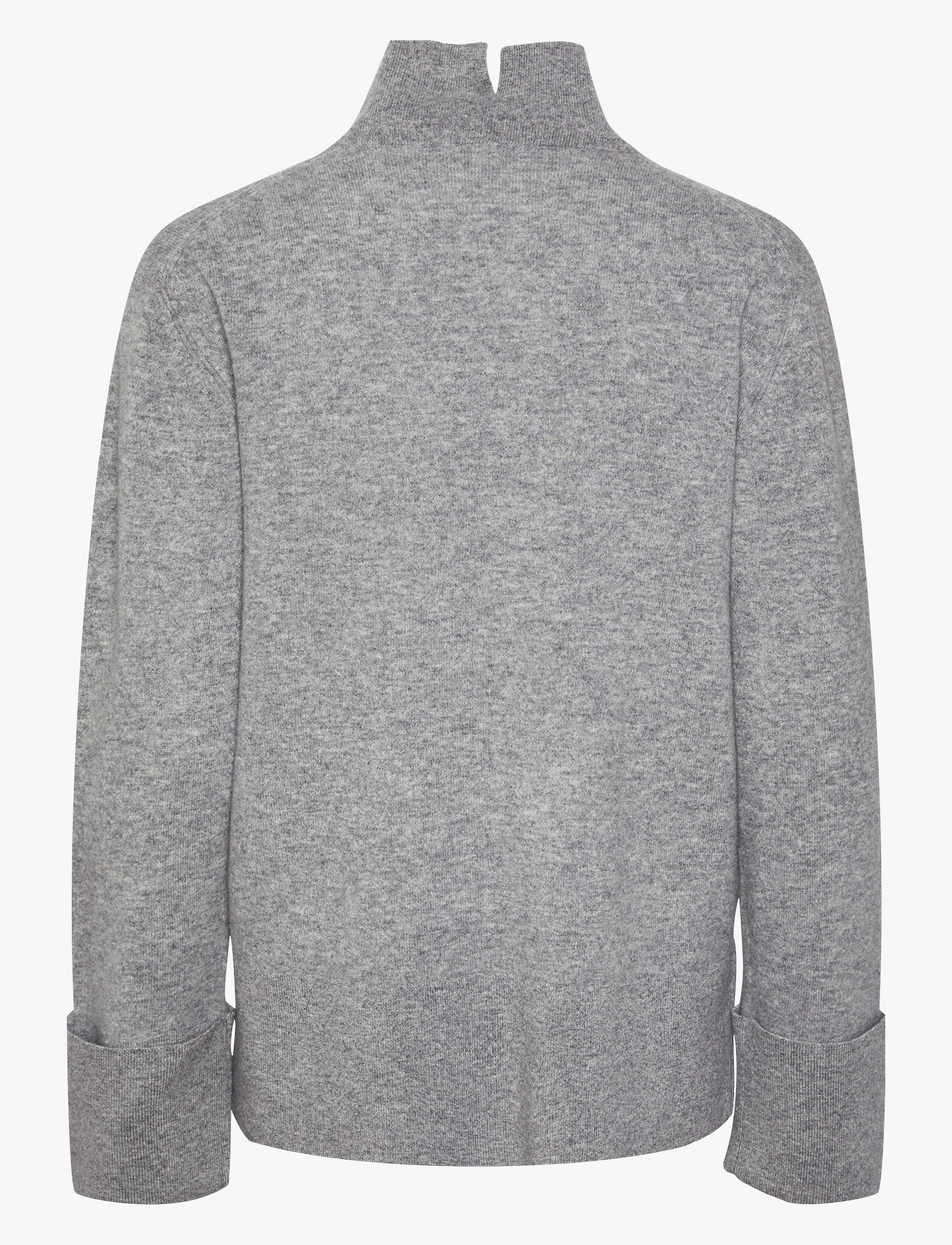 YAS - YASEMILIE HIGHNECK KNIT PULLOVER S. NOOS - pullover - light grey melange - 2