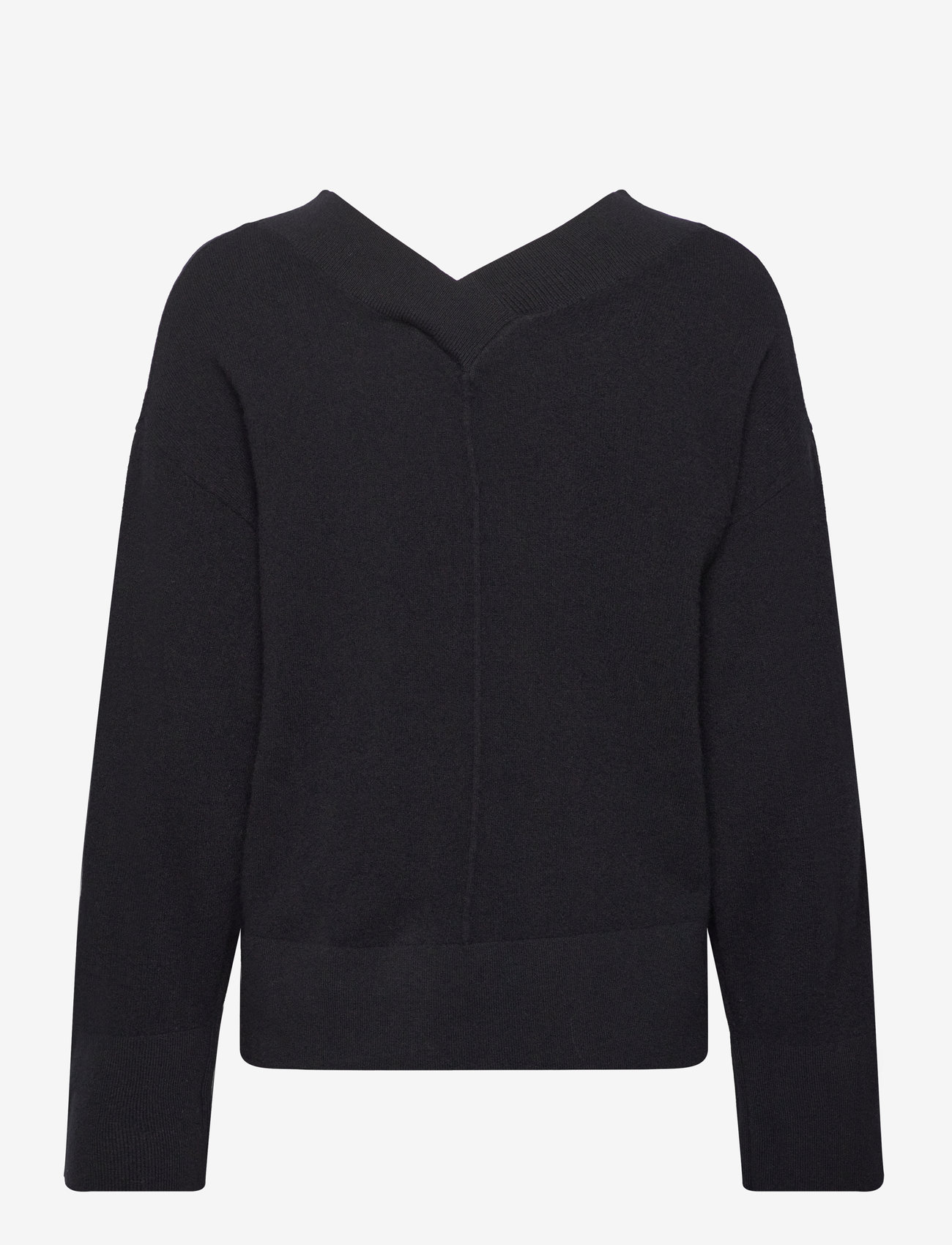 YAS - YASEMILIE LS V-NECK KNIT PULLOVER S.NOOS - pullover - black - 1