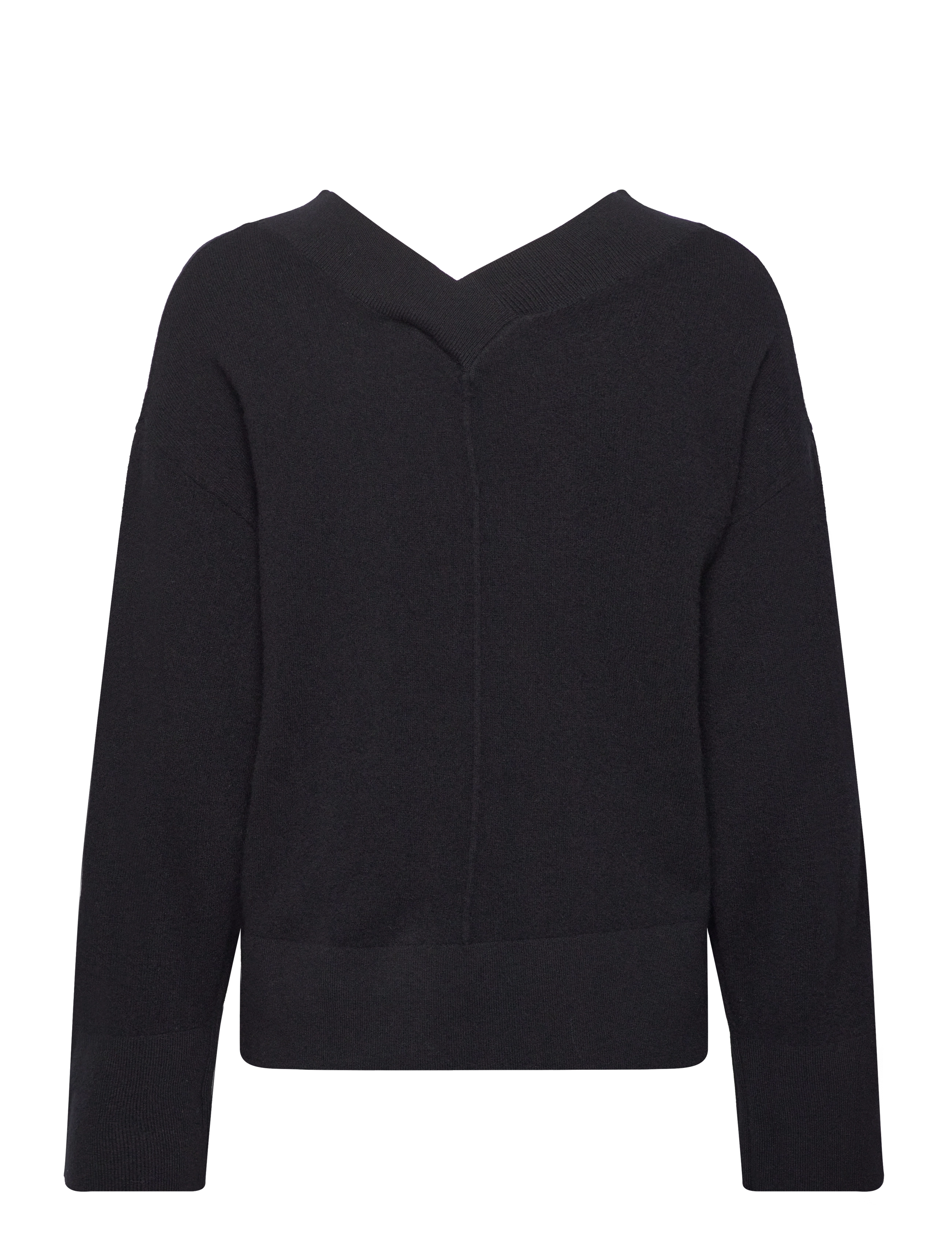 YAS - YASEMILIE LS V-NECK KNIT PULLOVER S.NOOS - black - 1