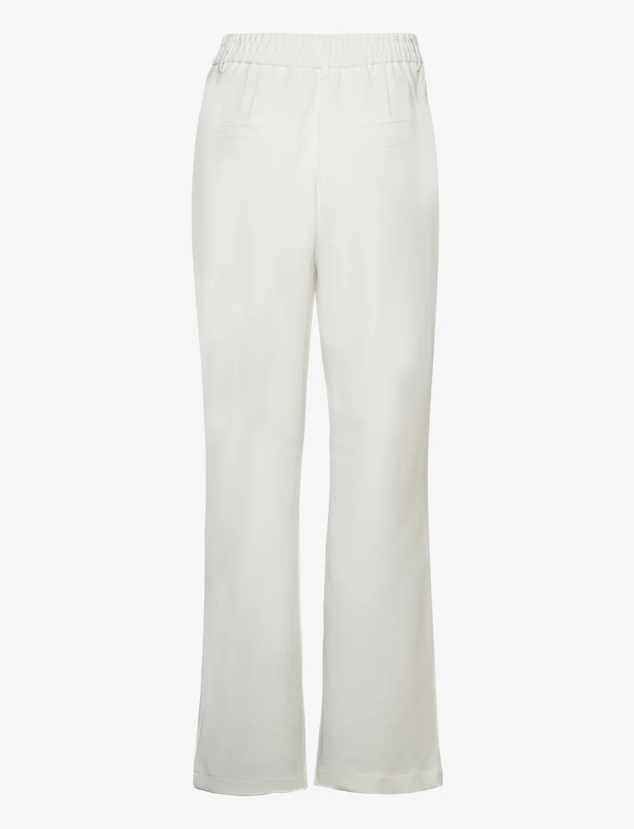 YAS - YASIZZIE HW STRAIGHT PANT S. - CELEB - tiesaus kirpimo kelnės - star white - 1