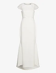 YAS - YASCHRISTA CS MAXI TRAIN DRESS - CELEB - vestuvinės suknelės - star white - 0