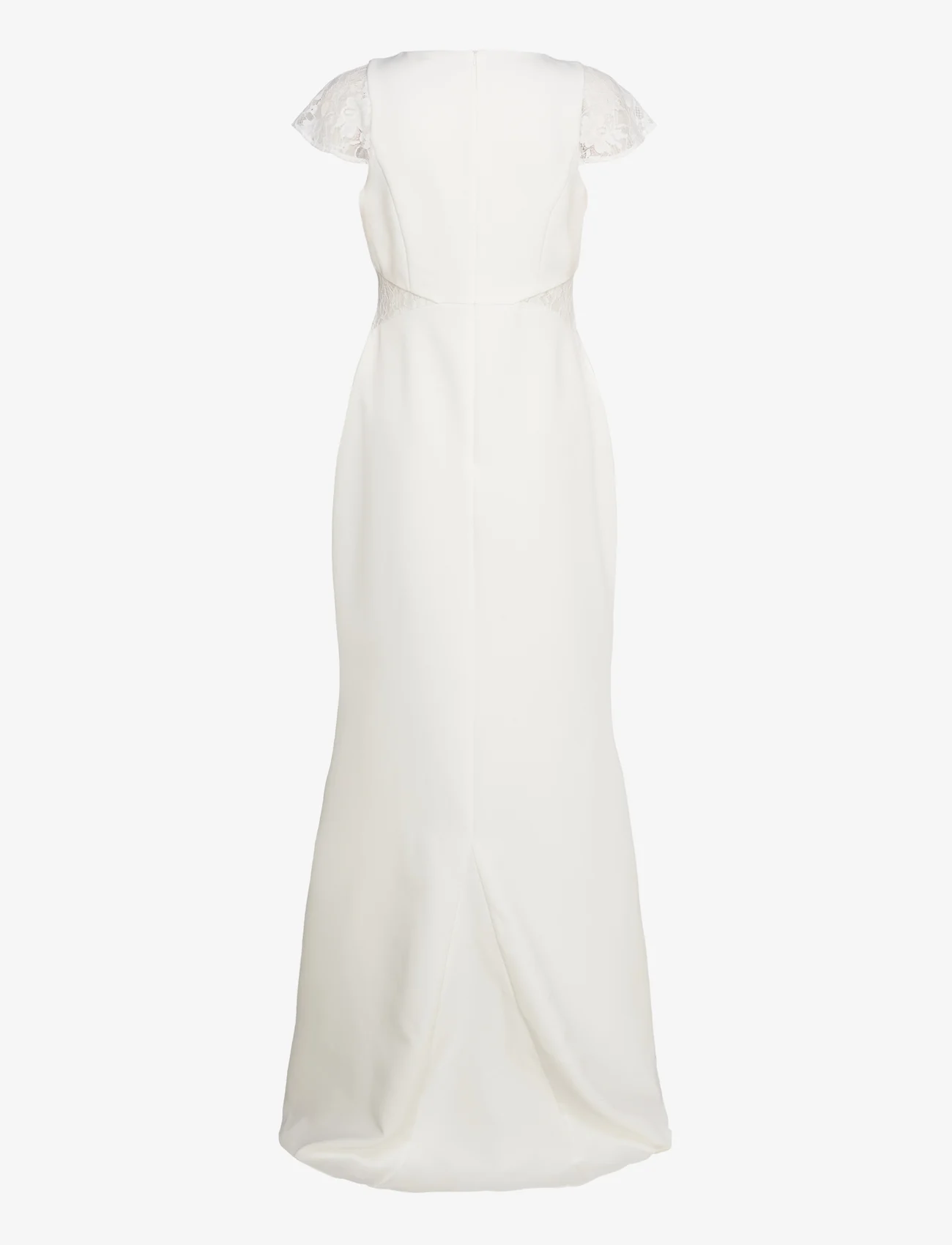 YAS - YASCHRISTA CS MAXI TRAIN DRESS - CELEB - vestuvinės suknelės - star white - 1