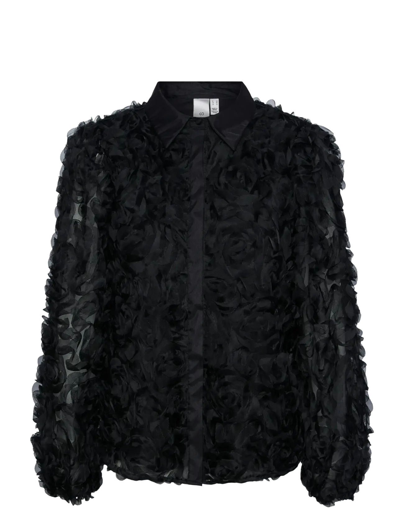 YAS Yasroso Ls Shirt - Show Schwarz - 42 - Damen
