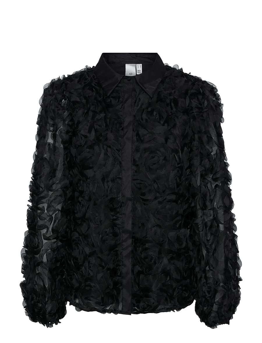 YAS - YASROSO LS SHIRT - SHOW - langärmlige hemden - black - 1