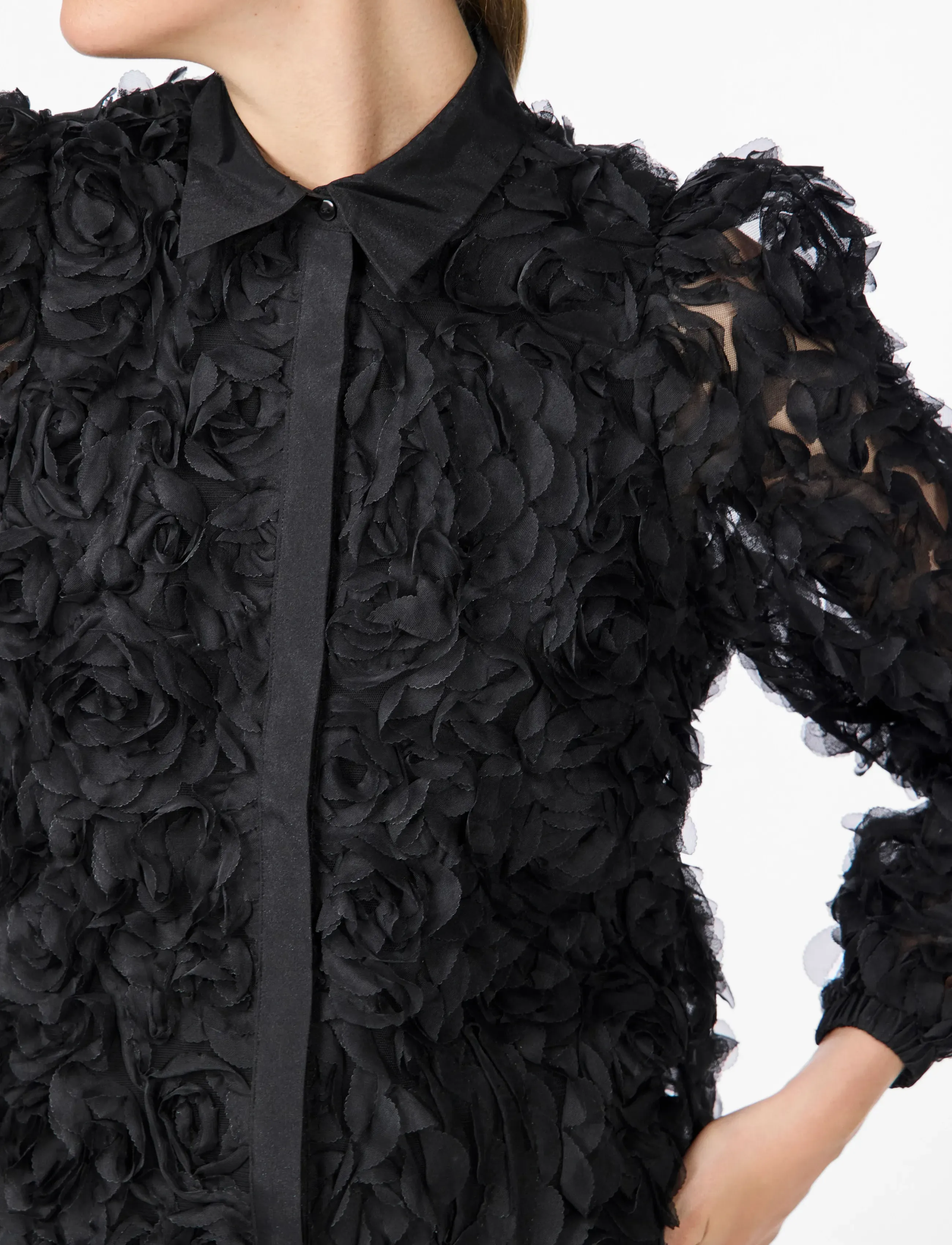 YAS - YASROSO LS SHIRT - SHOW - langärmlige hemden - black - 4