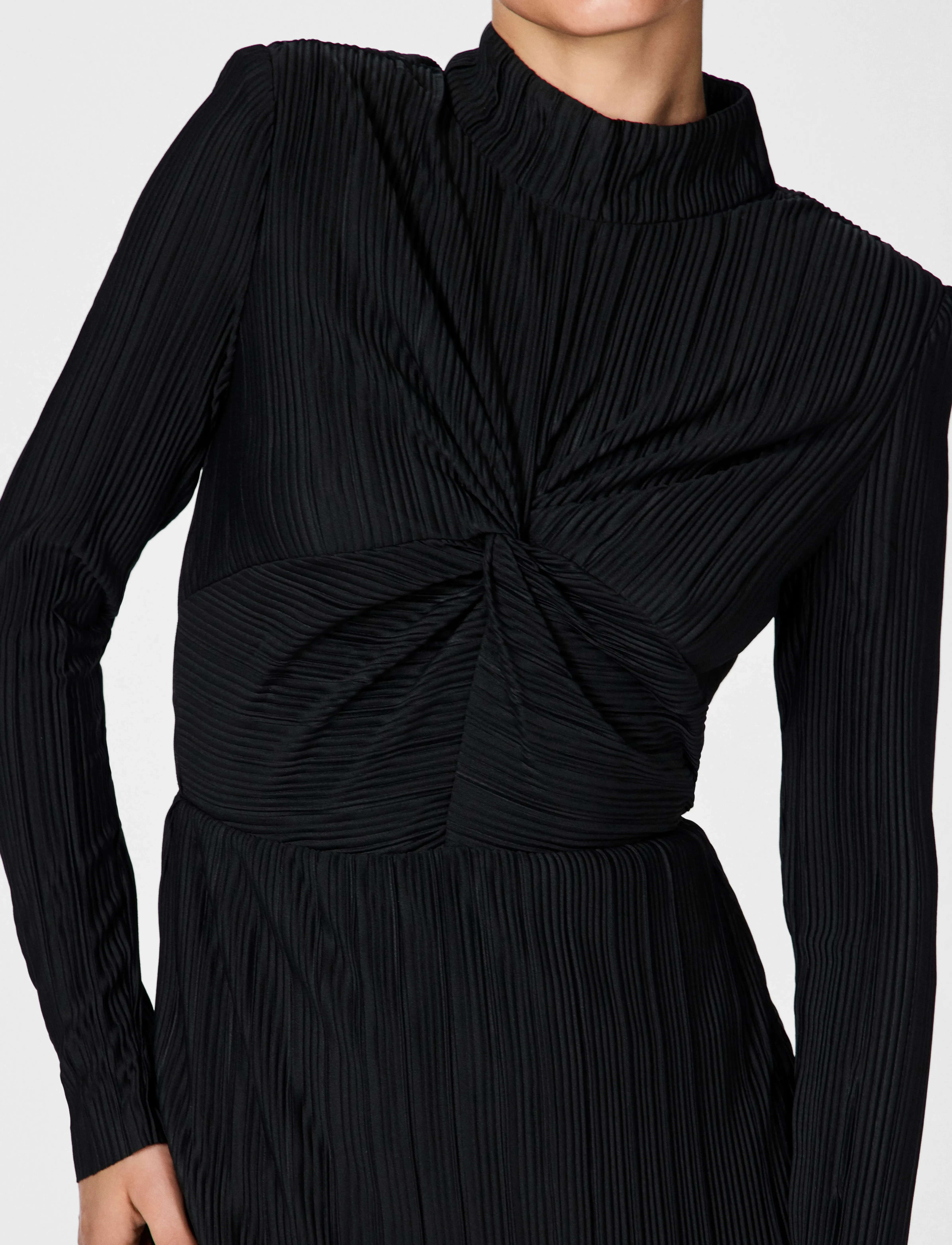 YAS - YASOLINDA HIGH NECK LS LONG DRESS S. - festmode zu outlet-preisen - black - 5