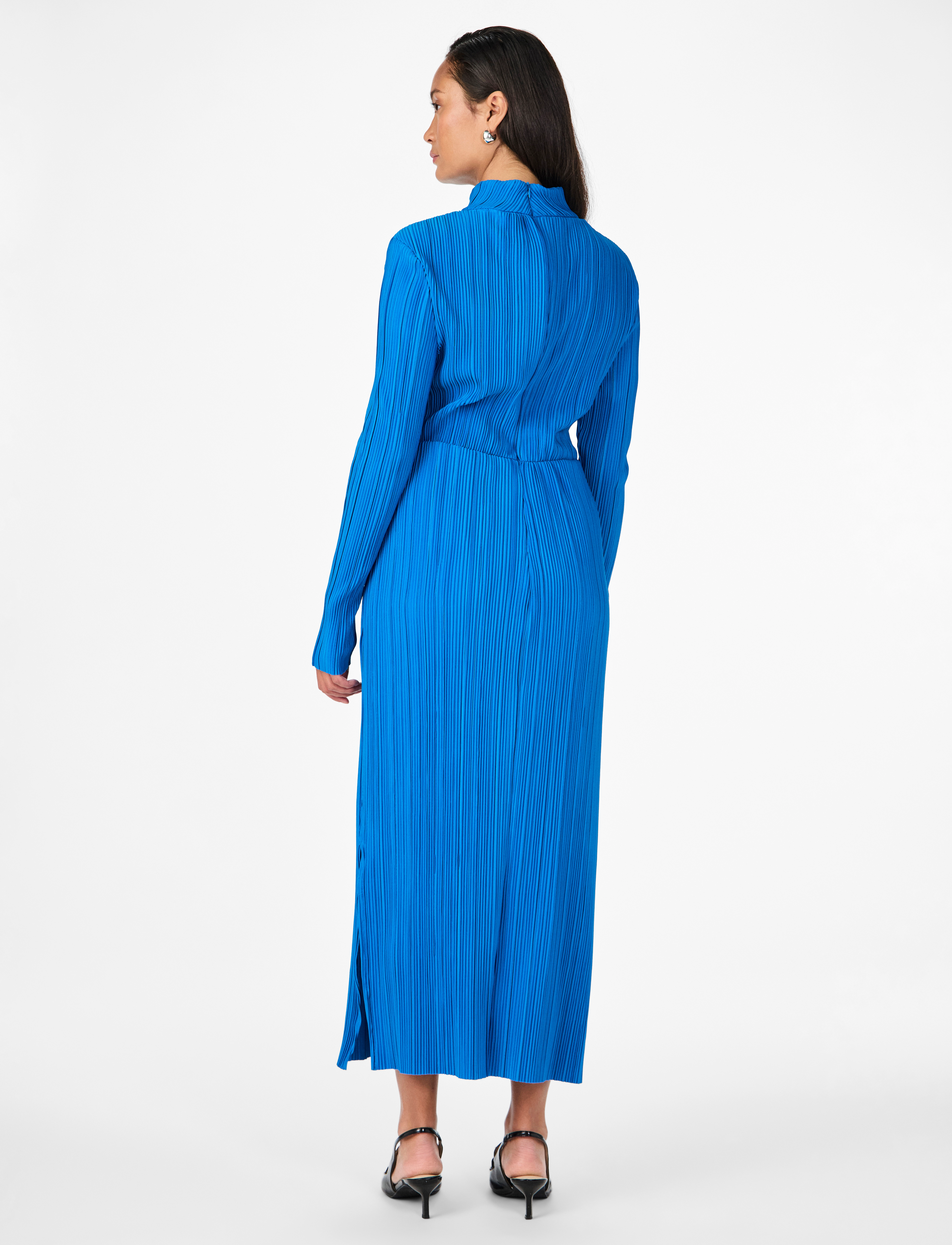 YAS - YASOLINDA HIGH NECK LS LONG DRESS S. - festmode zu outlet-preisen - methyl blue - 2