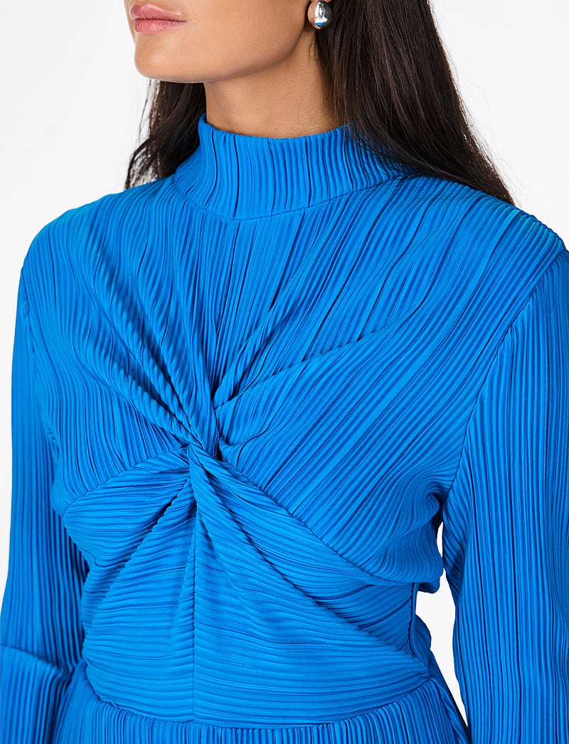 YAS - YASOLINDA HIGH NECK LS LONG DRESS S. - festkjoler - methyl blue - 5