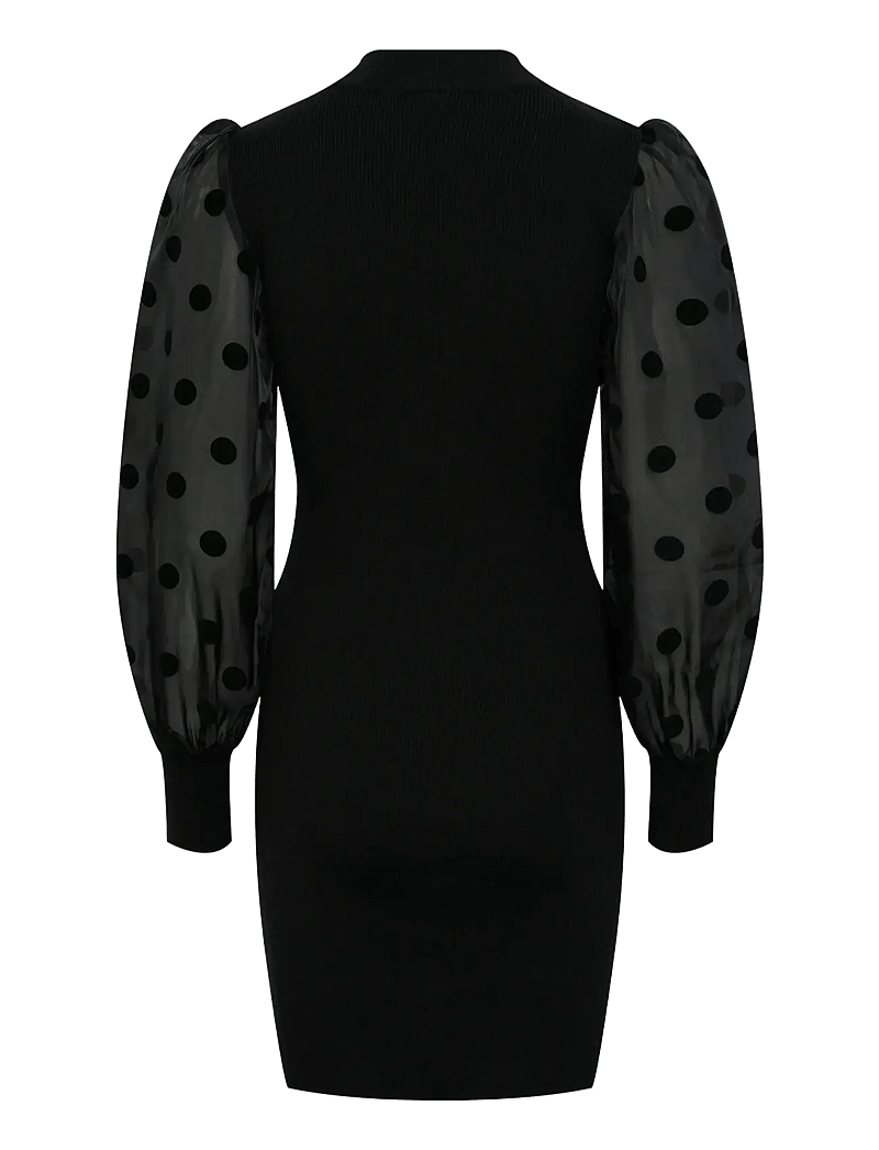 YAS - YASDOTME LS KNIT DRESS S. NOOS - robes moulantes - black - 2