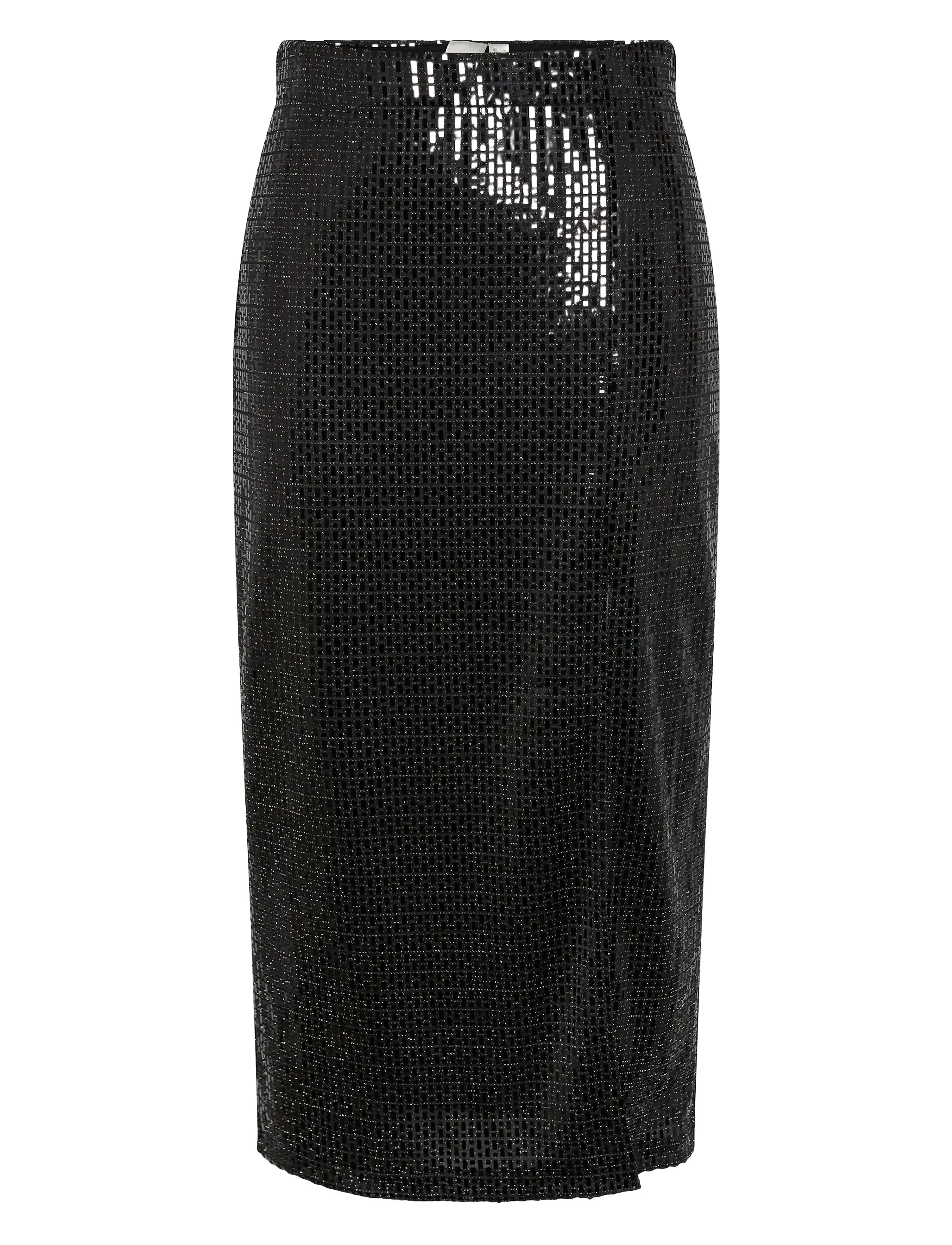 YAS Yasdarkness Hw Midi Rock - Show Schwarz - S - Damen