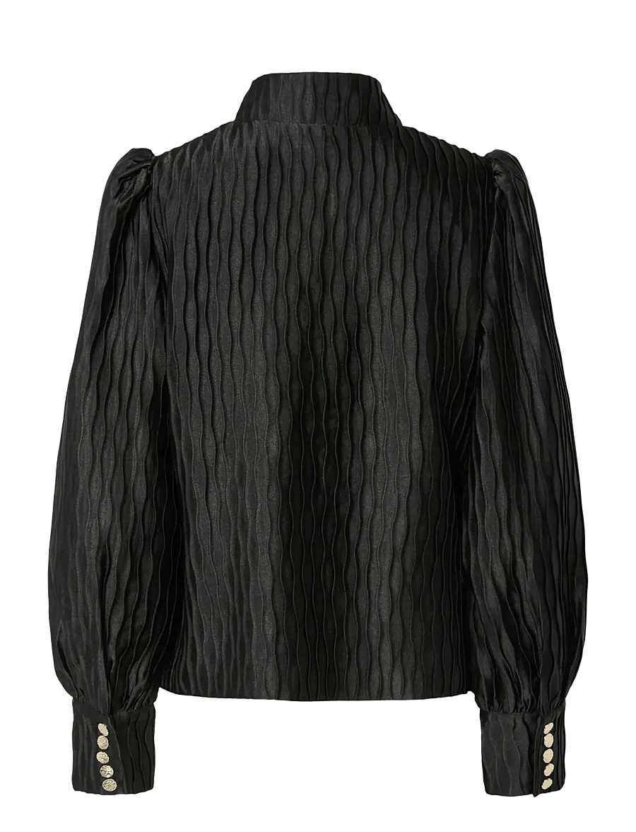 YAS - YASRIPPLE LS SHIRT S. NOOS - langærmede bluser - black - 2