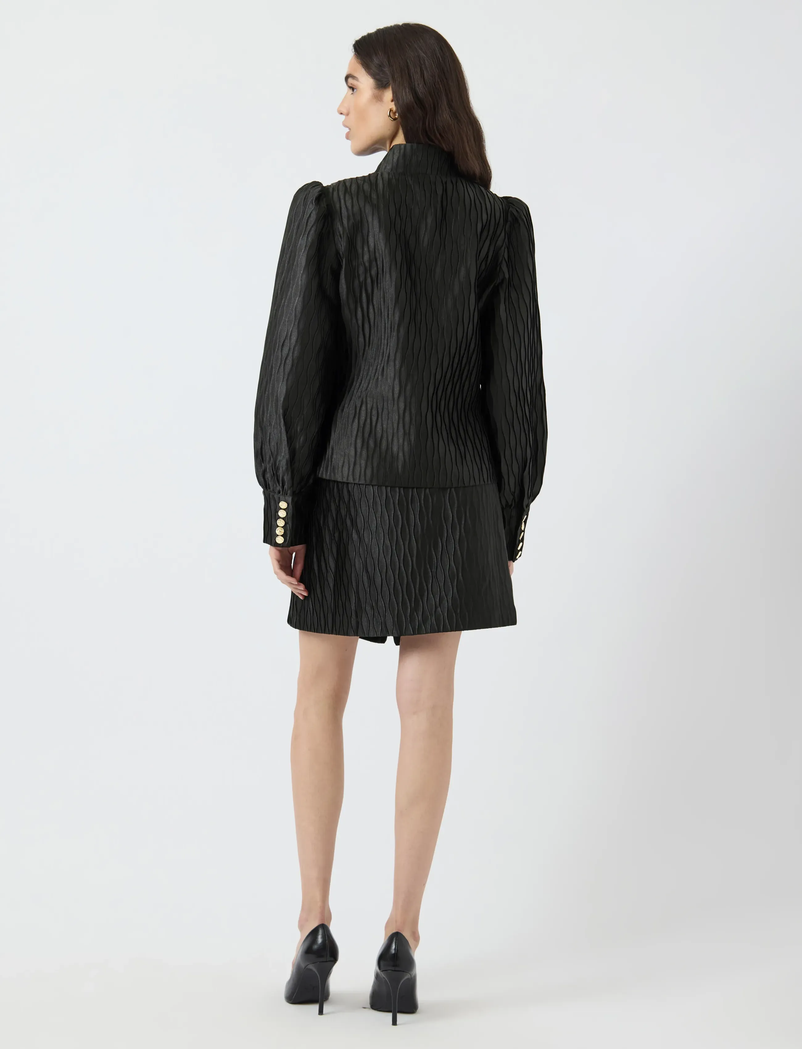 YAS - YASRIPPLE LS SHIRT S. NOOS - langærmede bluser - black - 3