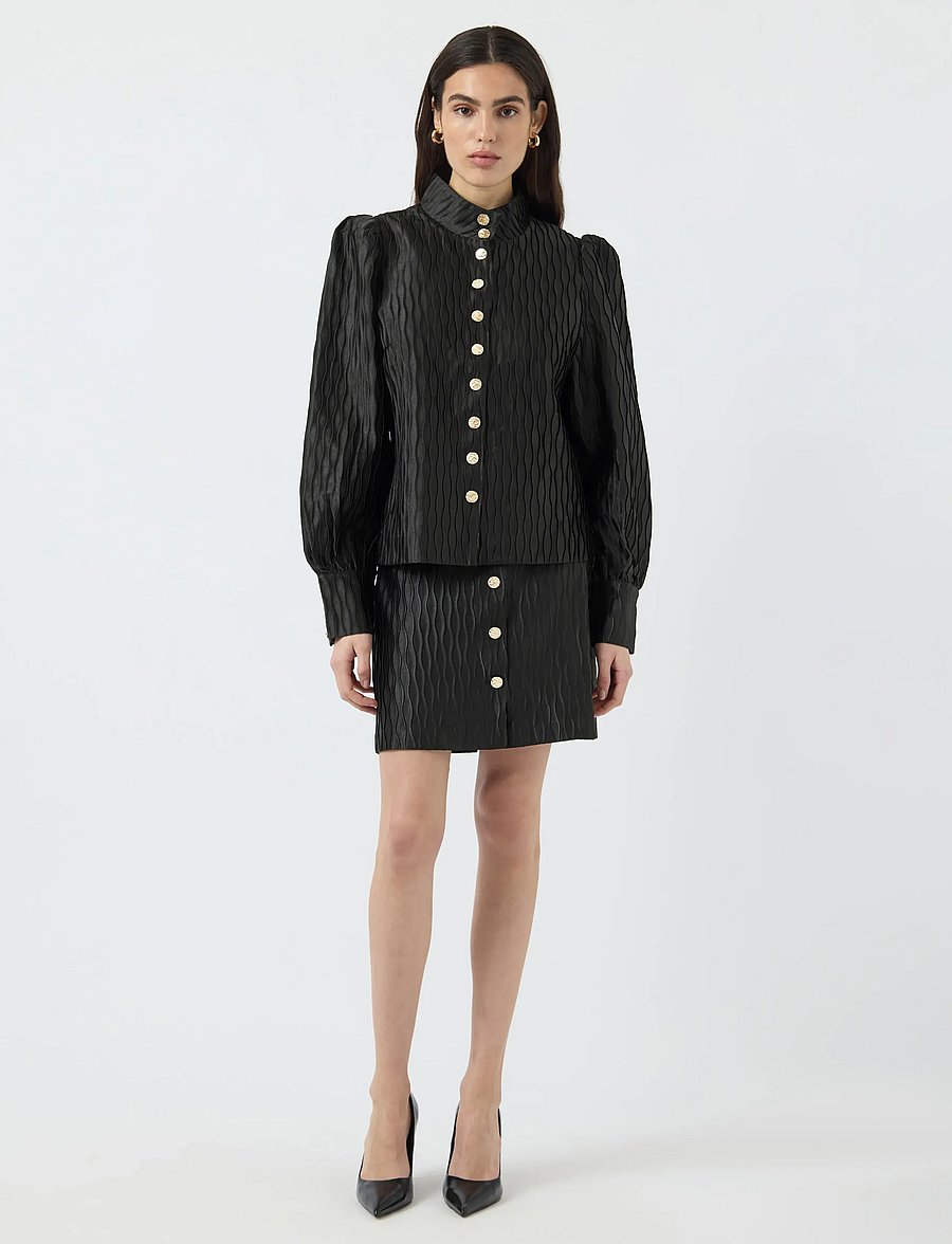 YAS - YASRIPPLE LS SHIRT S. NOOS - langærmede bluser - black - 4