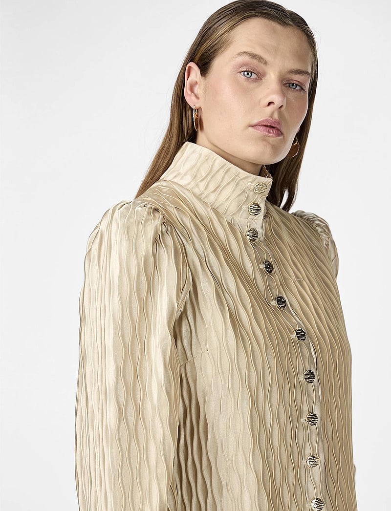 YAS - YASRIPPLE LS SHIRT S. NOOS - långärmade blusar - sheer bliss - 5