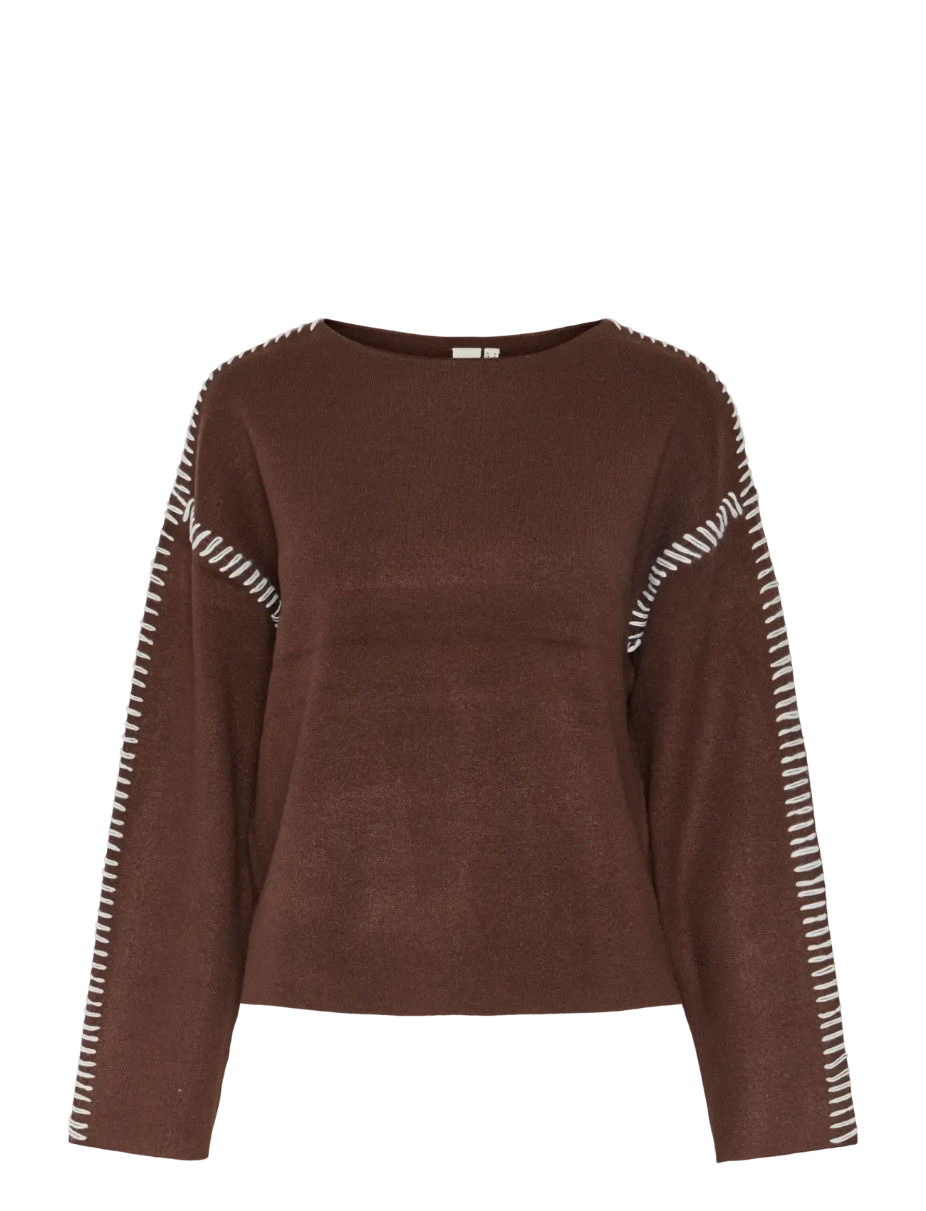 YAS YASSTITCHA LS KNIT PULLOVER S. NOOS - Džemprid - CHICORY COFFEE / brown