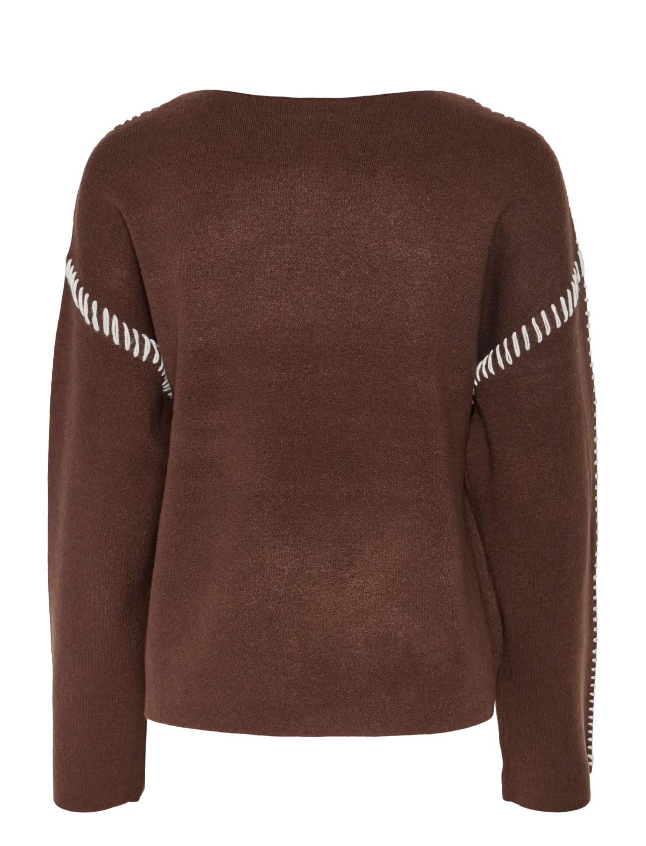 YAS - YASSTITCHA LS KNIT PULLOVER S. NOOS - trøjer - chicory coffee - 2