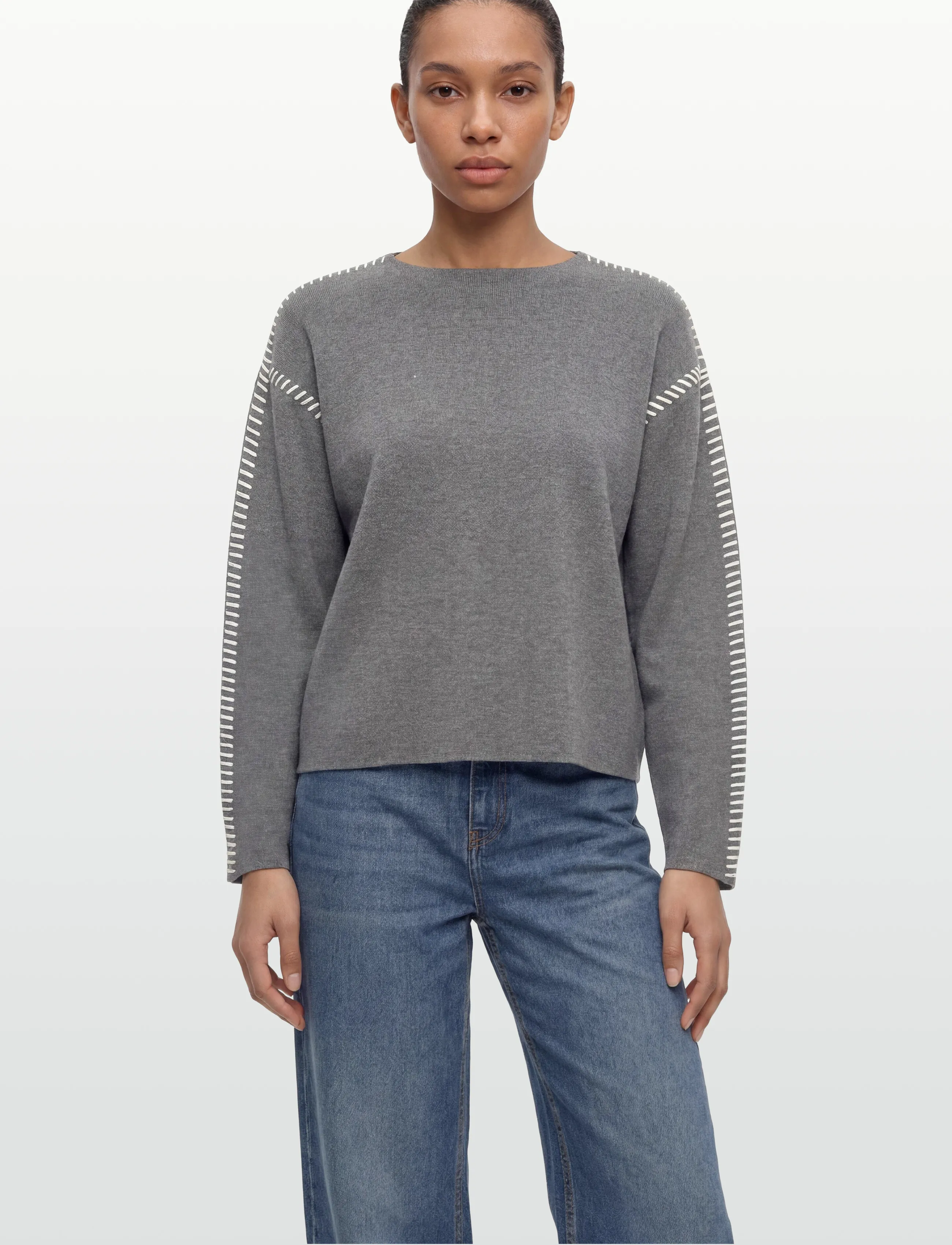 YAS Yasstitcha Ls Knit Pullover S. Noos stickade tröjor dam – bild 2