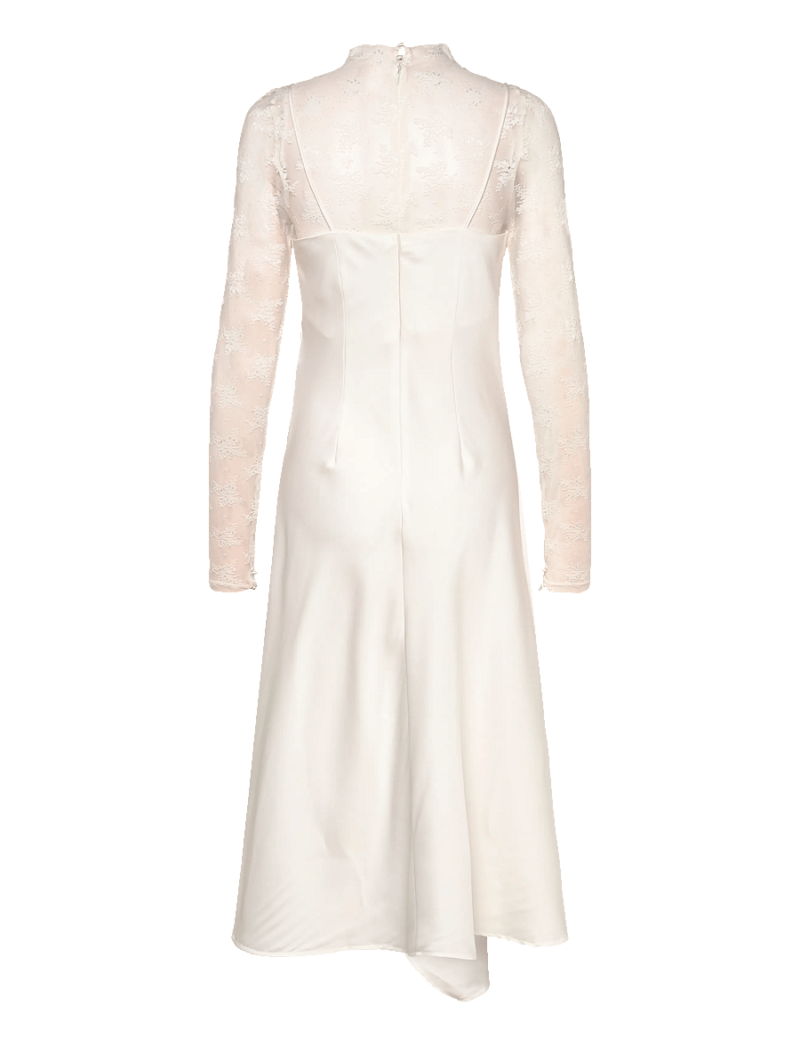 YAS - YASMEELS LACE MIDI DRESS - CELEB - konfirmationstøj - star white - 1