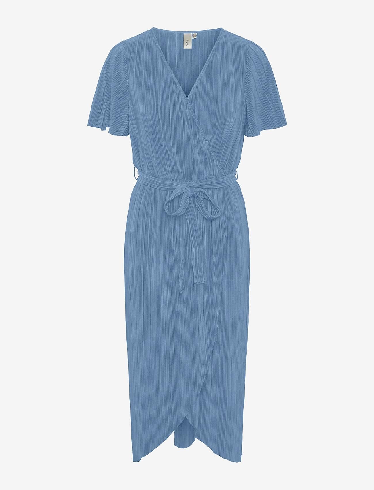 YAS - YASOLINDA SS MIDI WRAP DRESS S. NOOS - ashleigh blue - 1