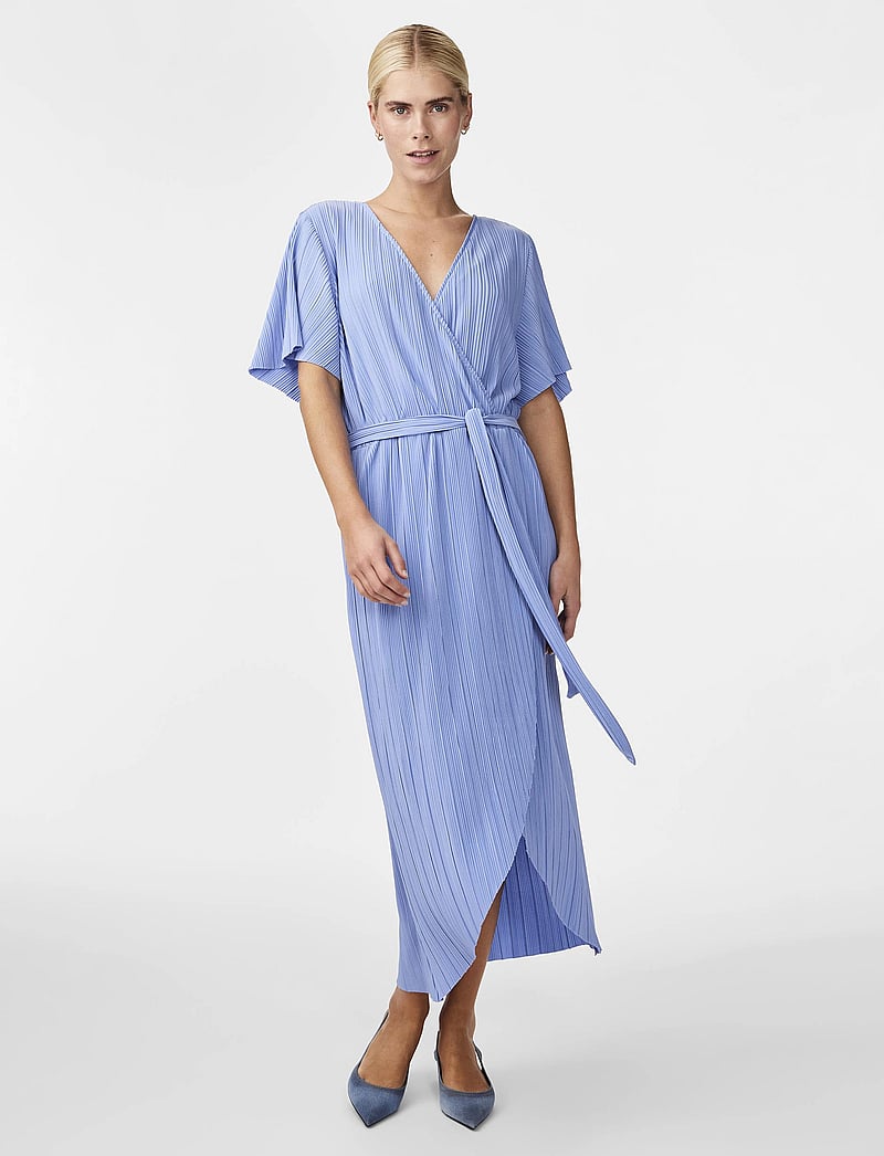 YAS - YASOLINDA SS MIDI WRAP DRESS S. NOOS - ashleigh blue - 0