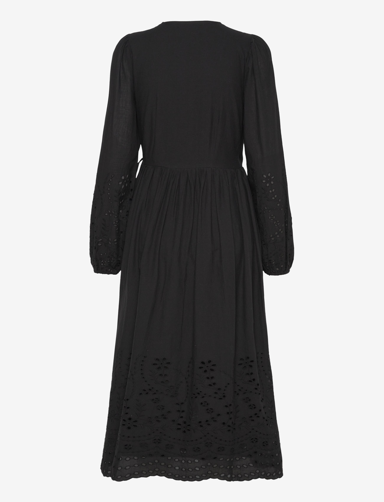 YAS - YASLUMA LS LONG WRAP DRESS S. NOOS - konfirmation - black - 2