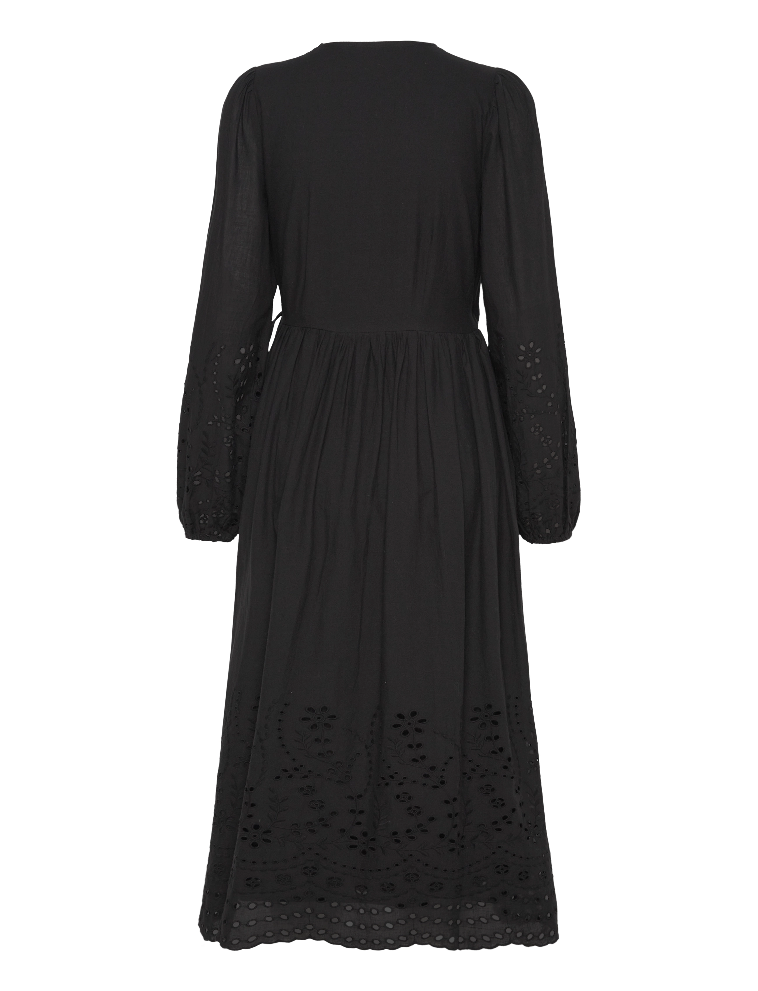 YAS - YASLUMA LS LONG WRAP DRESS S. NOOS - konfirmation - black - 2