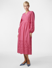 YAS - YASLUMA LS LONG WRAP DRESS S. NOOS - wrap dresses - raspberry sorbet - 5