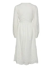 YAS - YASLUMA LS LONG WRAP DRESS S. NOOS - susiaučiamosios suknelės - star white - 1