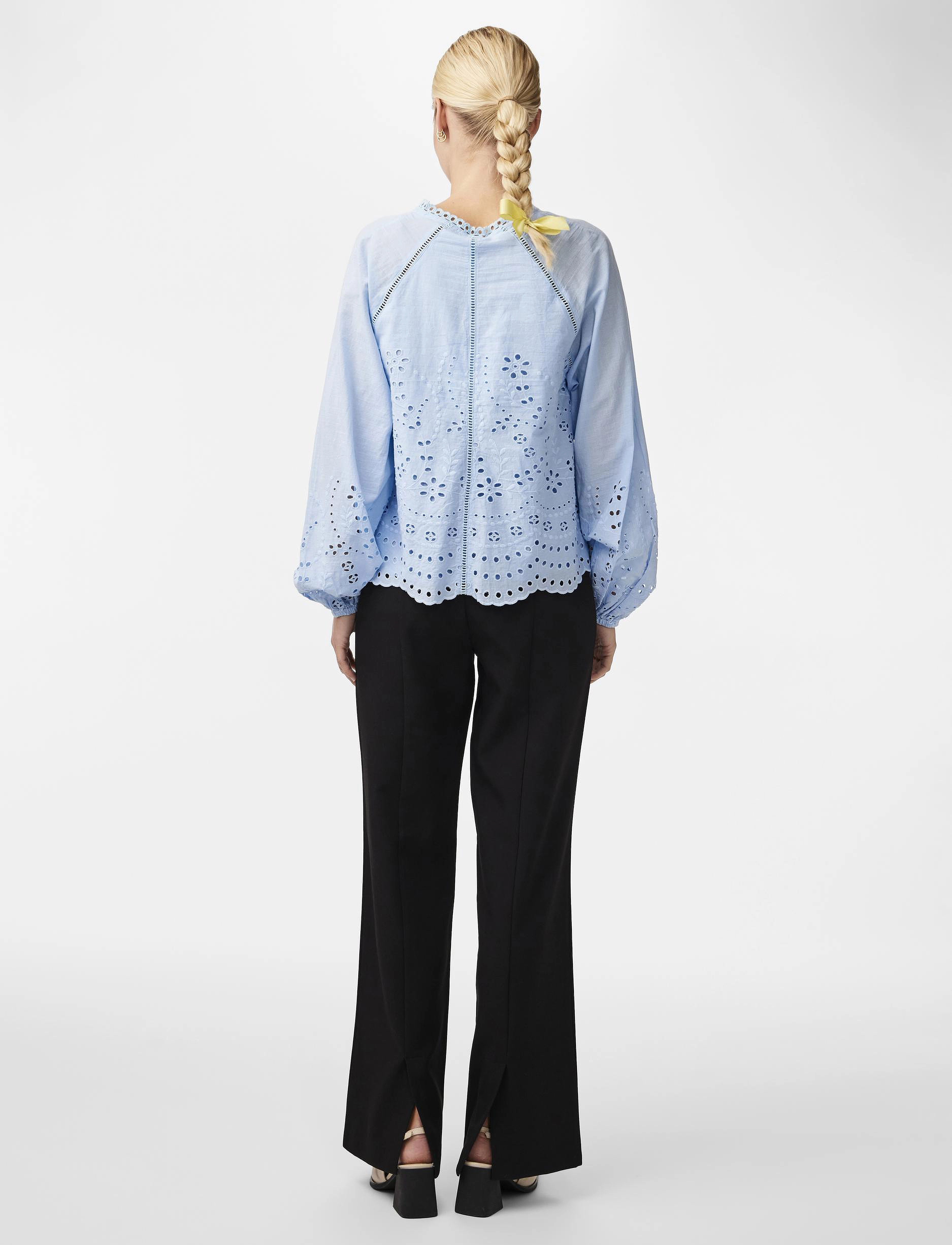 YAS - YASLUMA LS V-NECK TOP S. NOOS - clear sky - 3